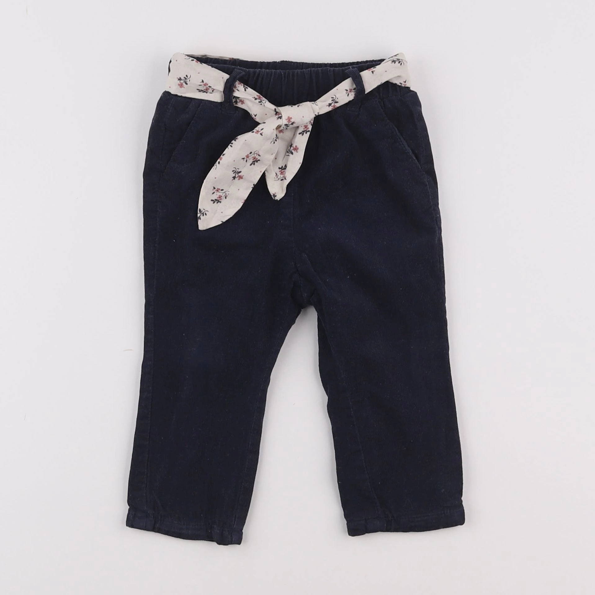 Vertbaudet - pantalon bleu - 6 mois