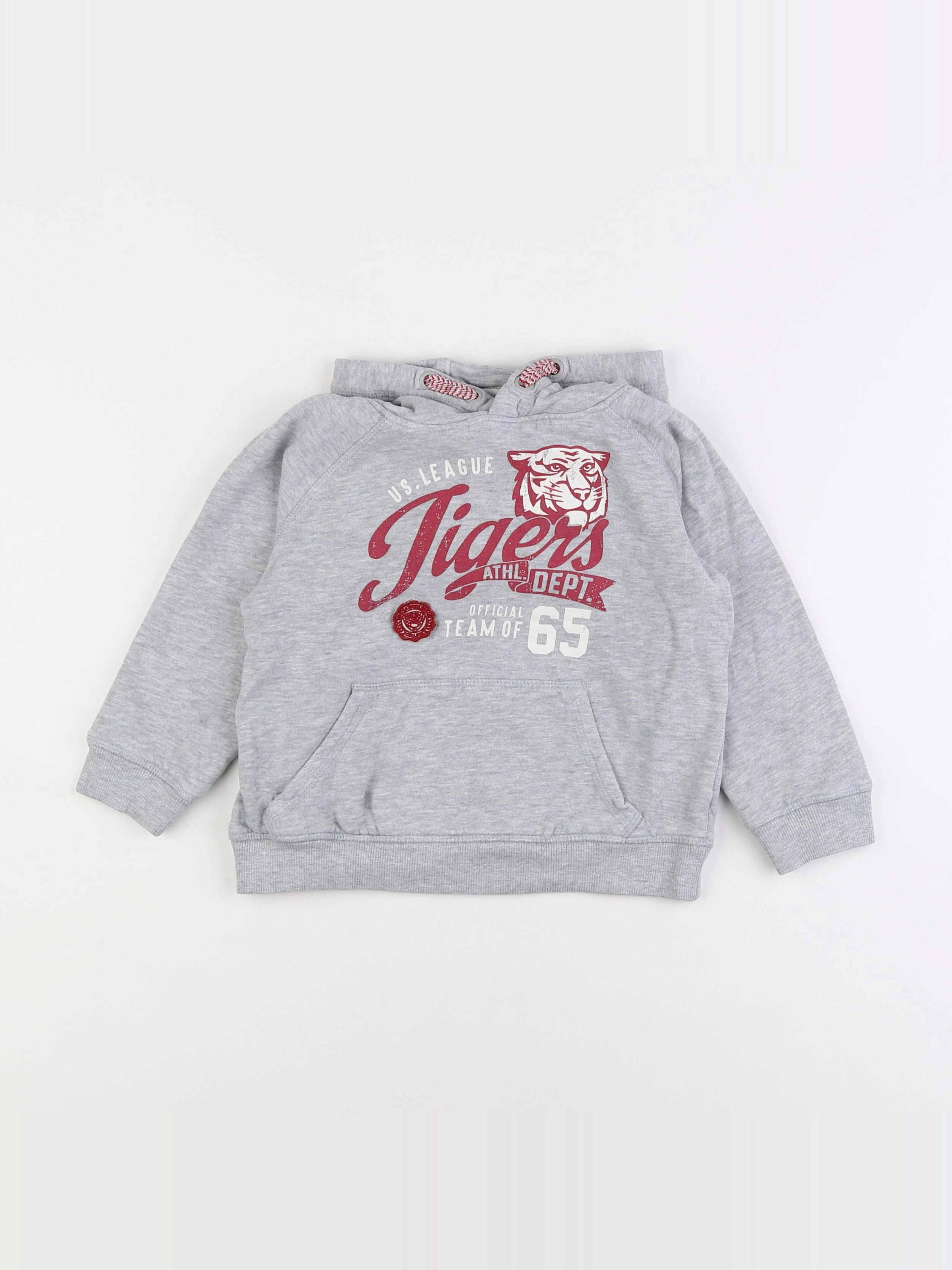 Vertbaudet - sweat gris - 6 ans