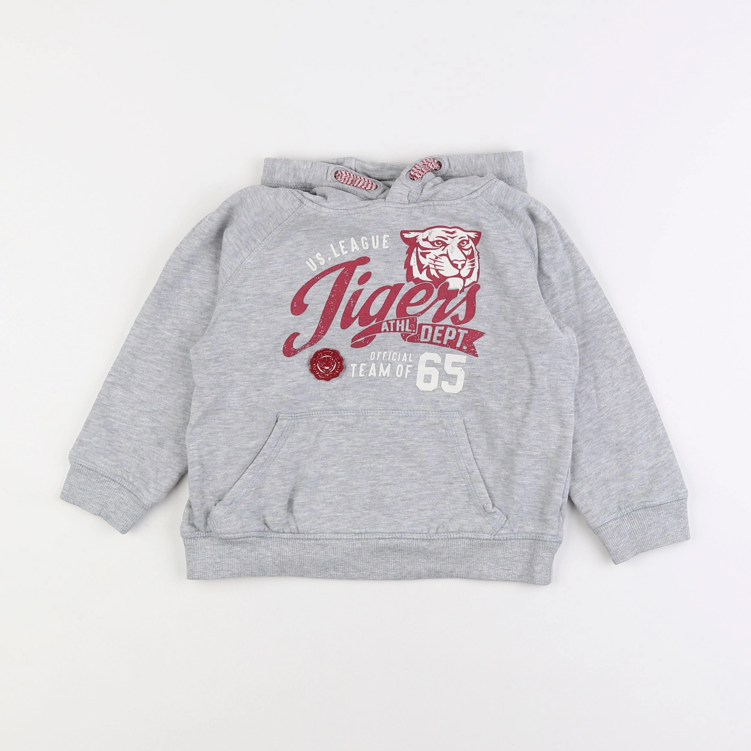 Vertbaudet - sweat gris - 6 ans