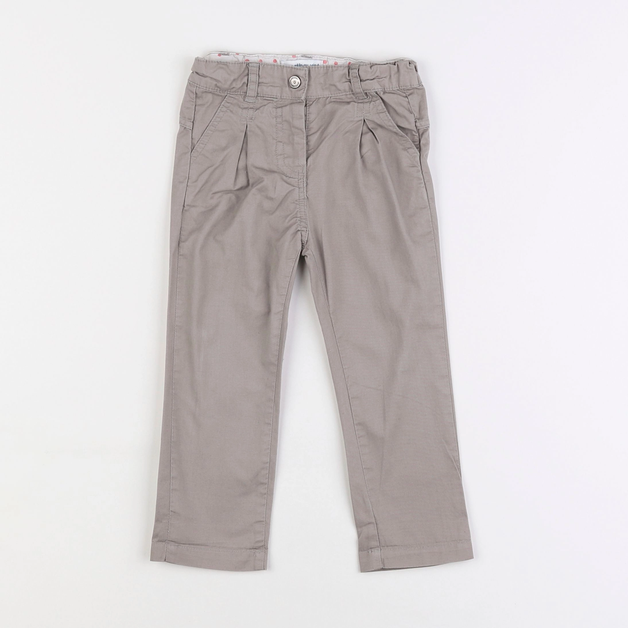 Vertbaudet - pantalon taupe - 18 mois