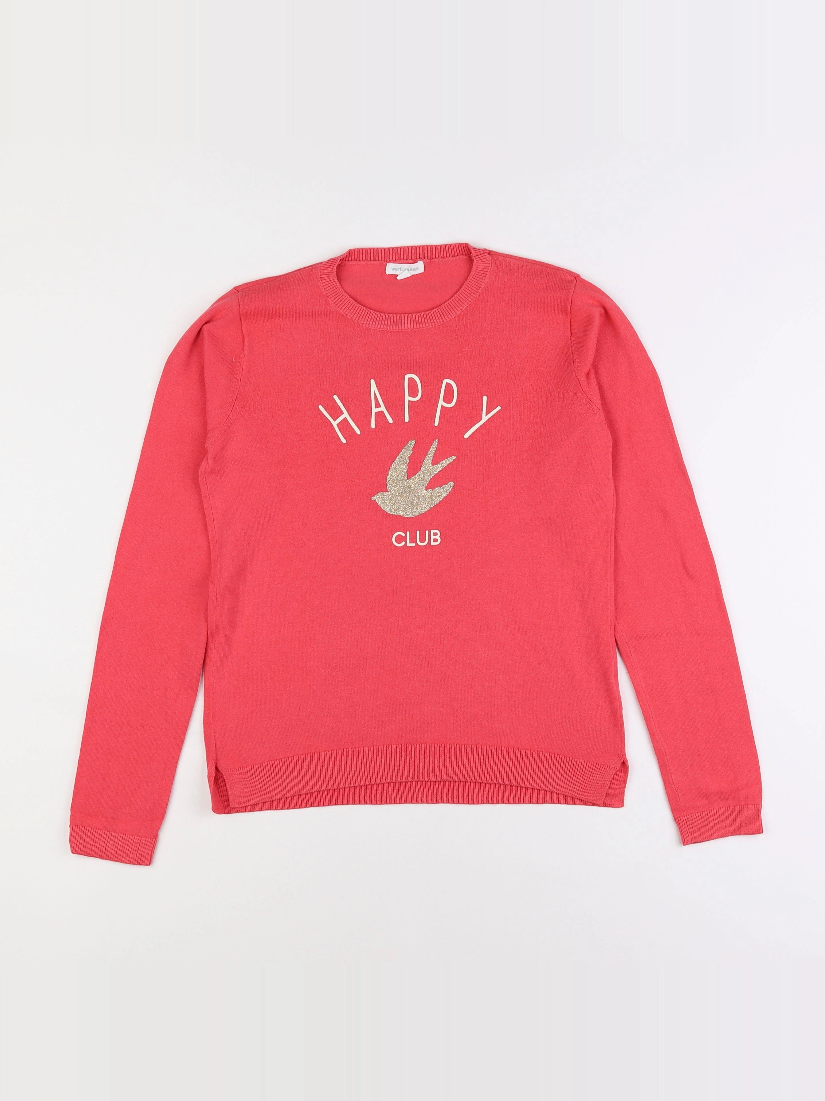 Vertbaudet - pull rose - 12 ans