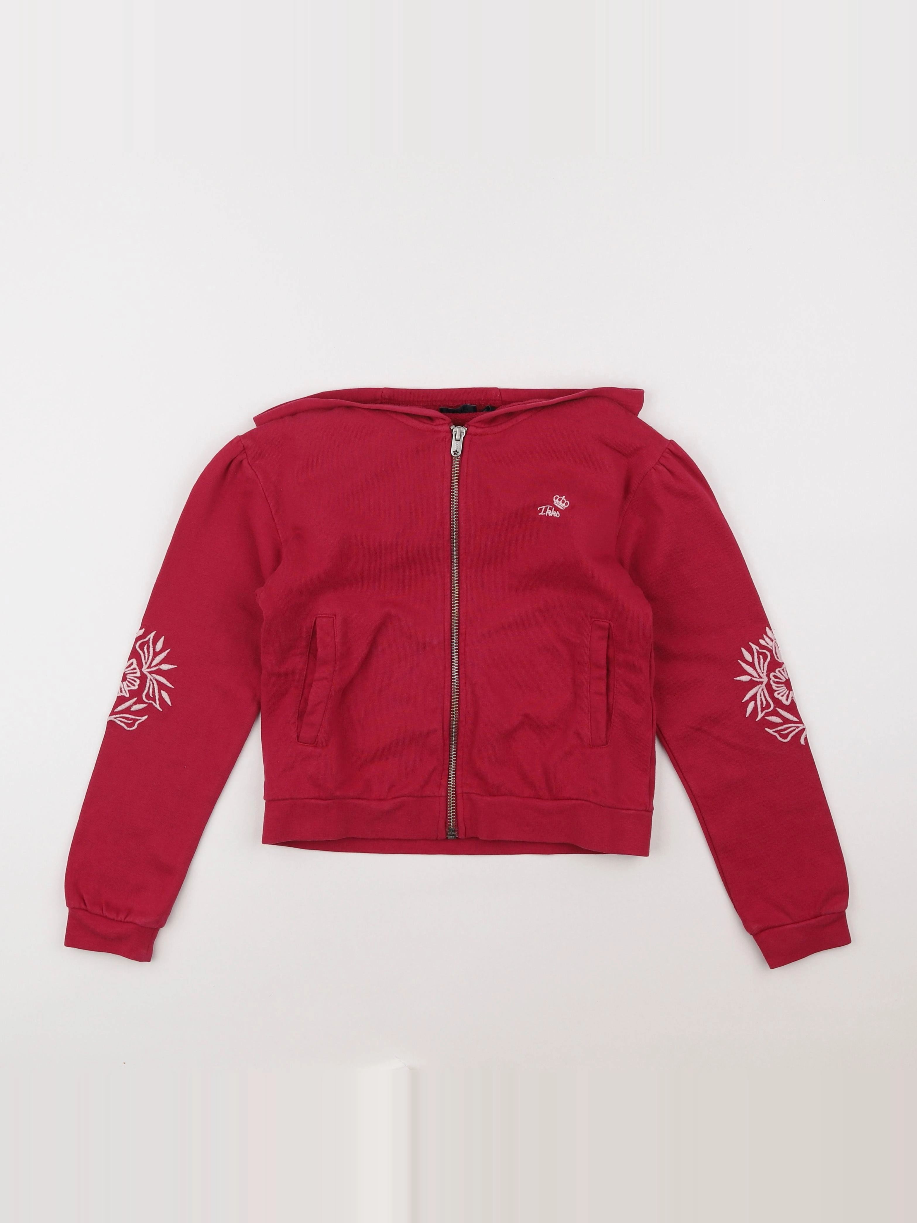 IKKS - sweat rose - 8 ans