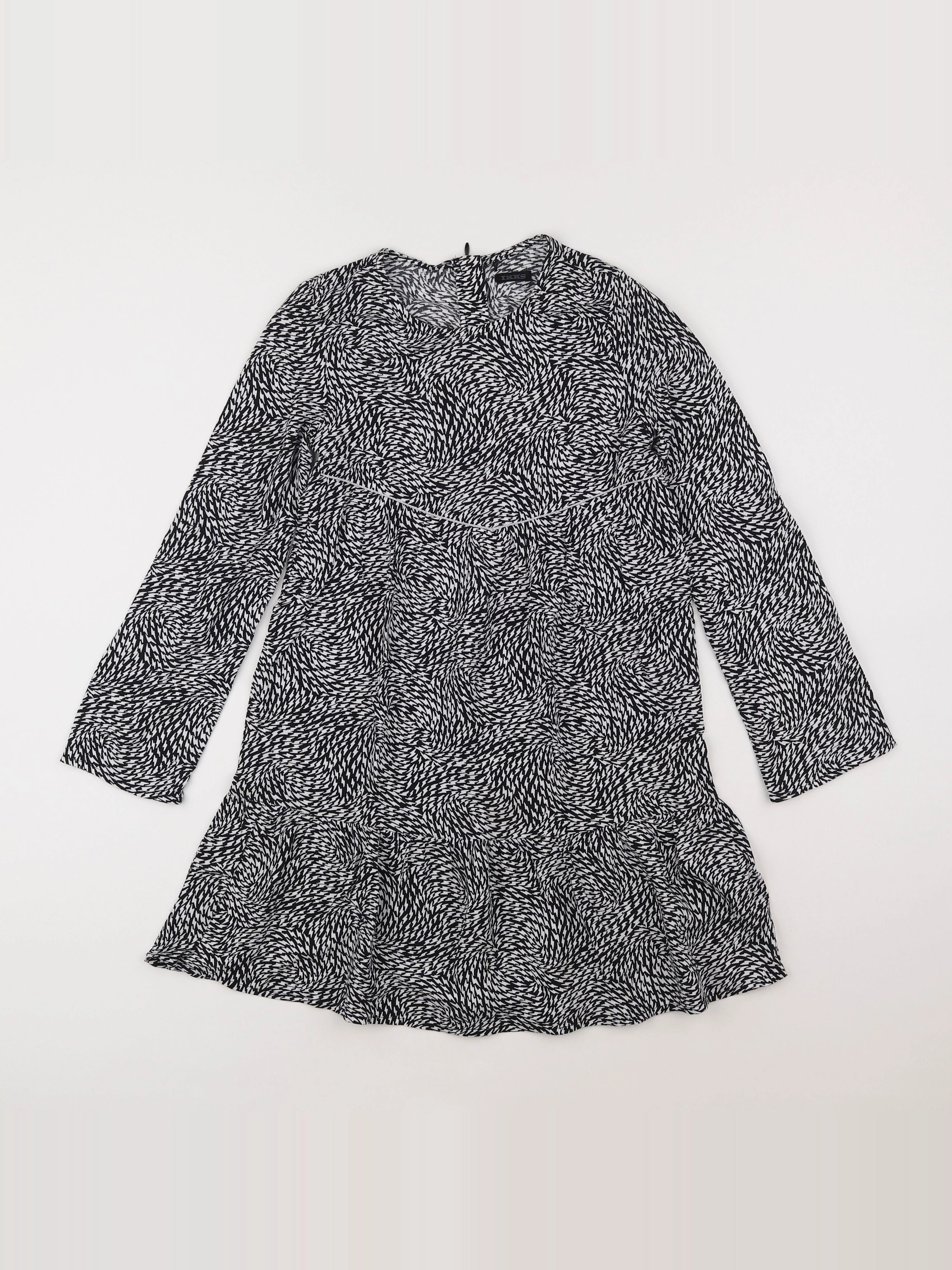 IKKS - robe noir - 8 ans