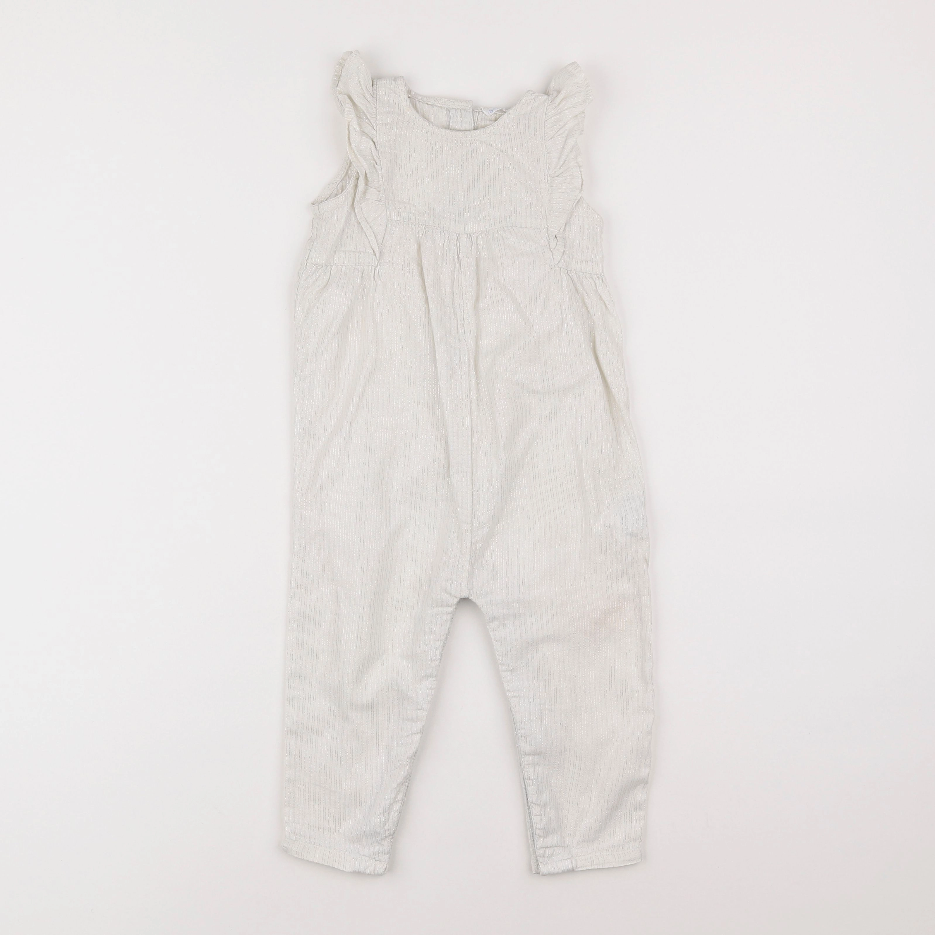 Boutchou - combinaison blanc -argent - 18 mois
