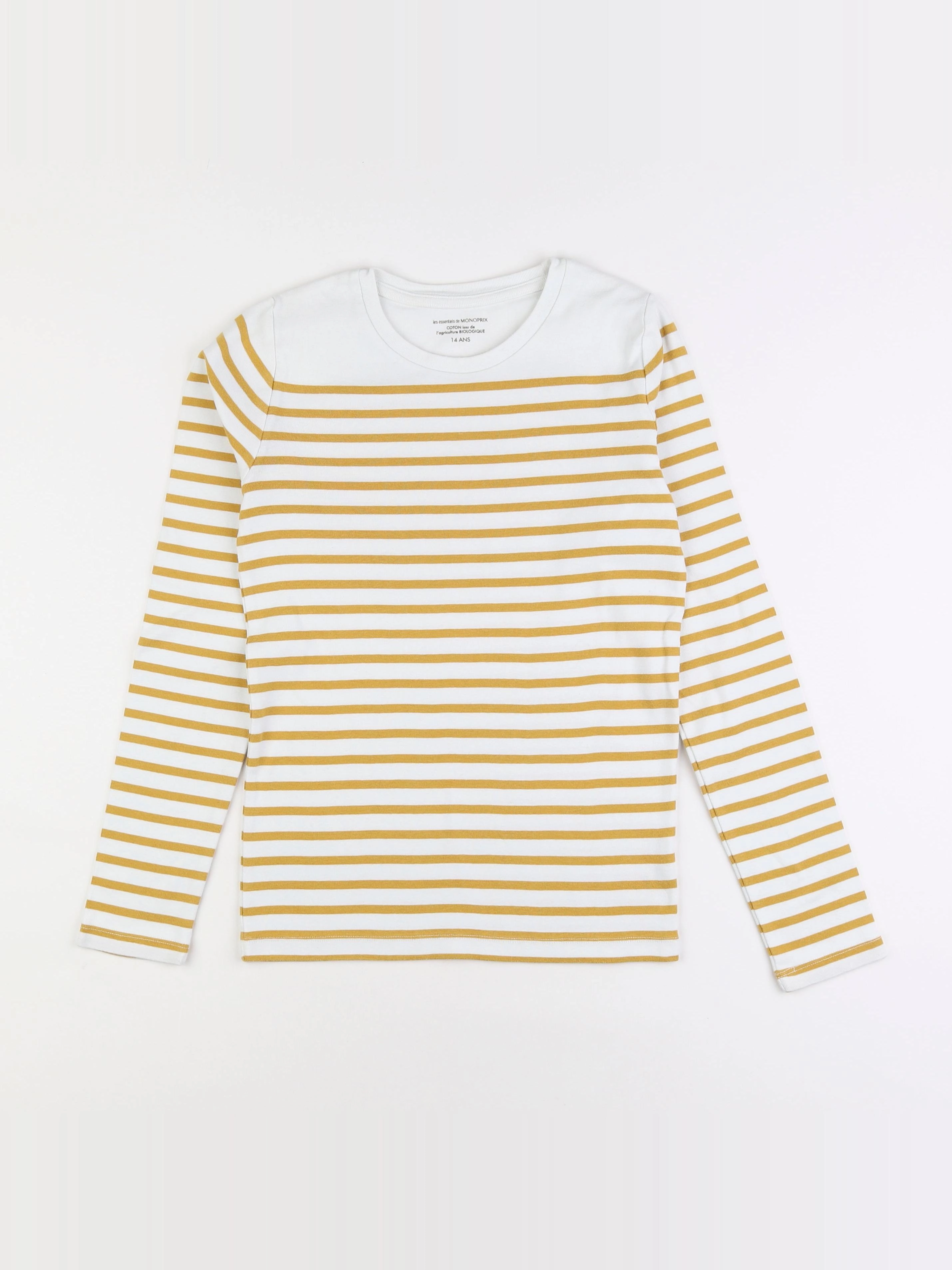 Monoprix - tee-shirt jaune - 14 ans