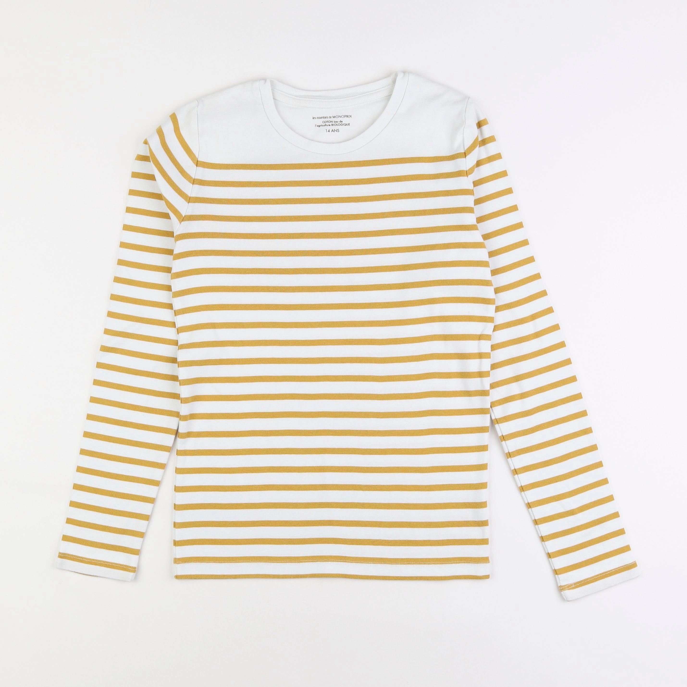 Monoprix - tee-shirt jaune - 14 ans