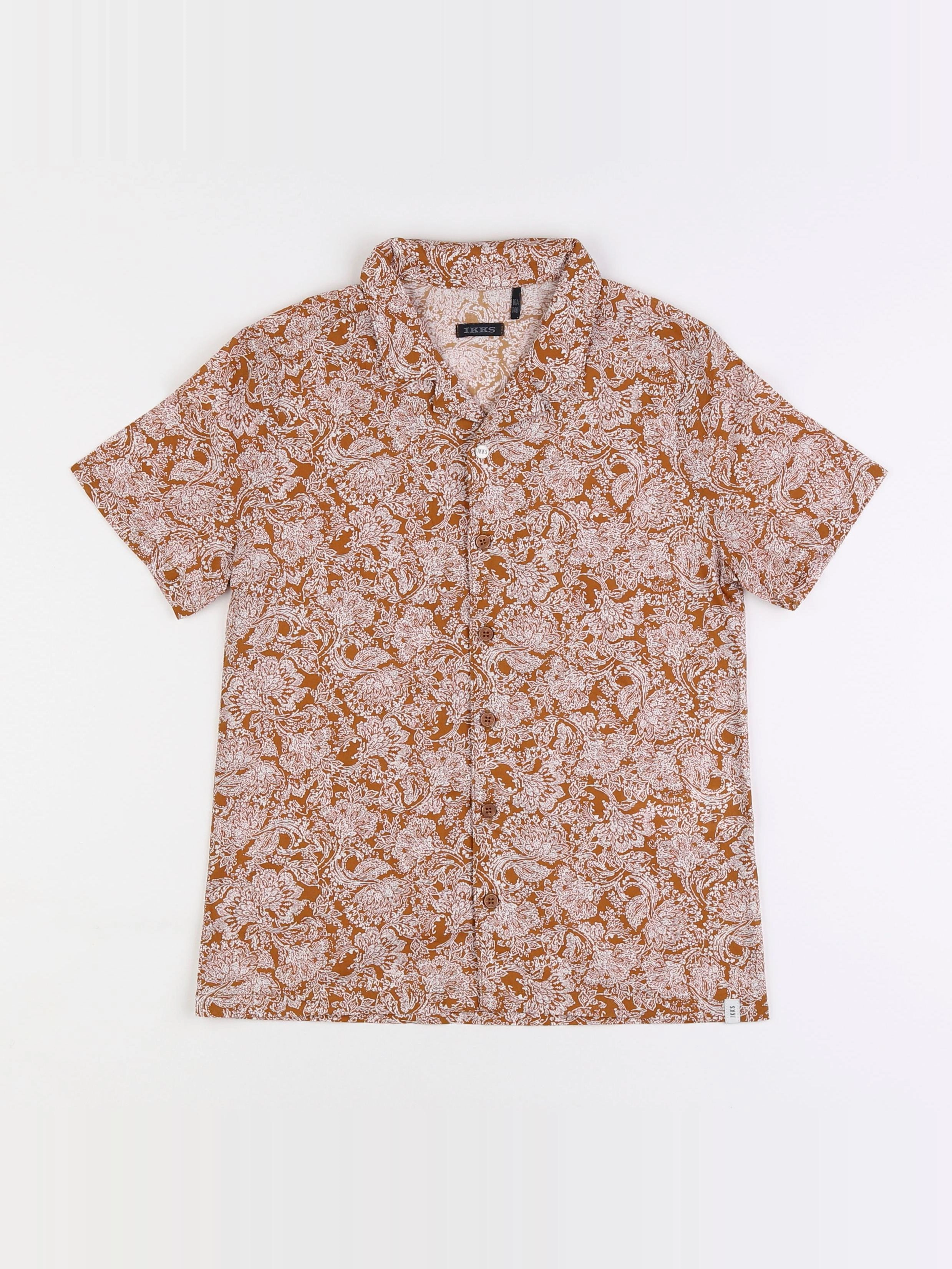 IKKS - chemise marron - 10 ans