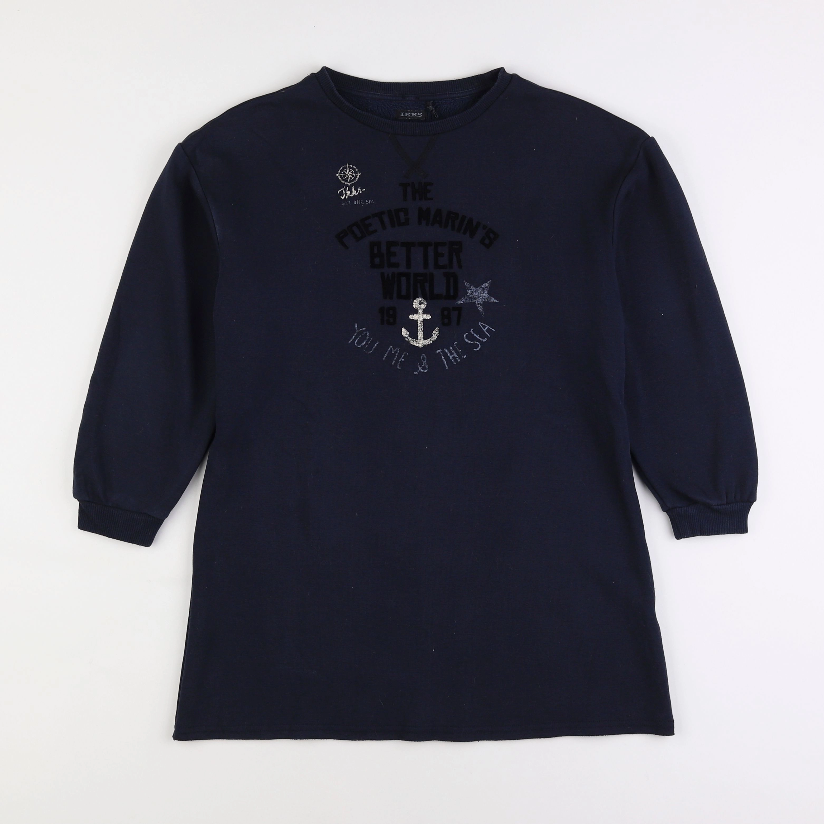 IKKS - robe bleu - 10 ans