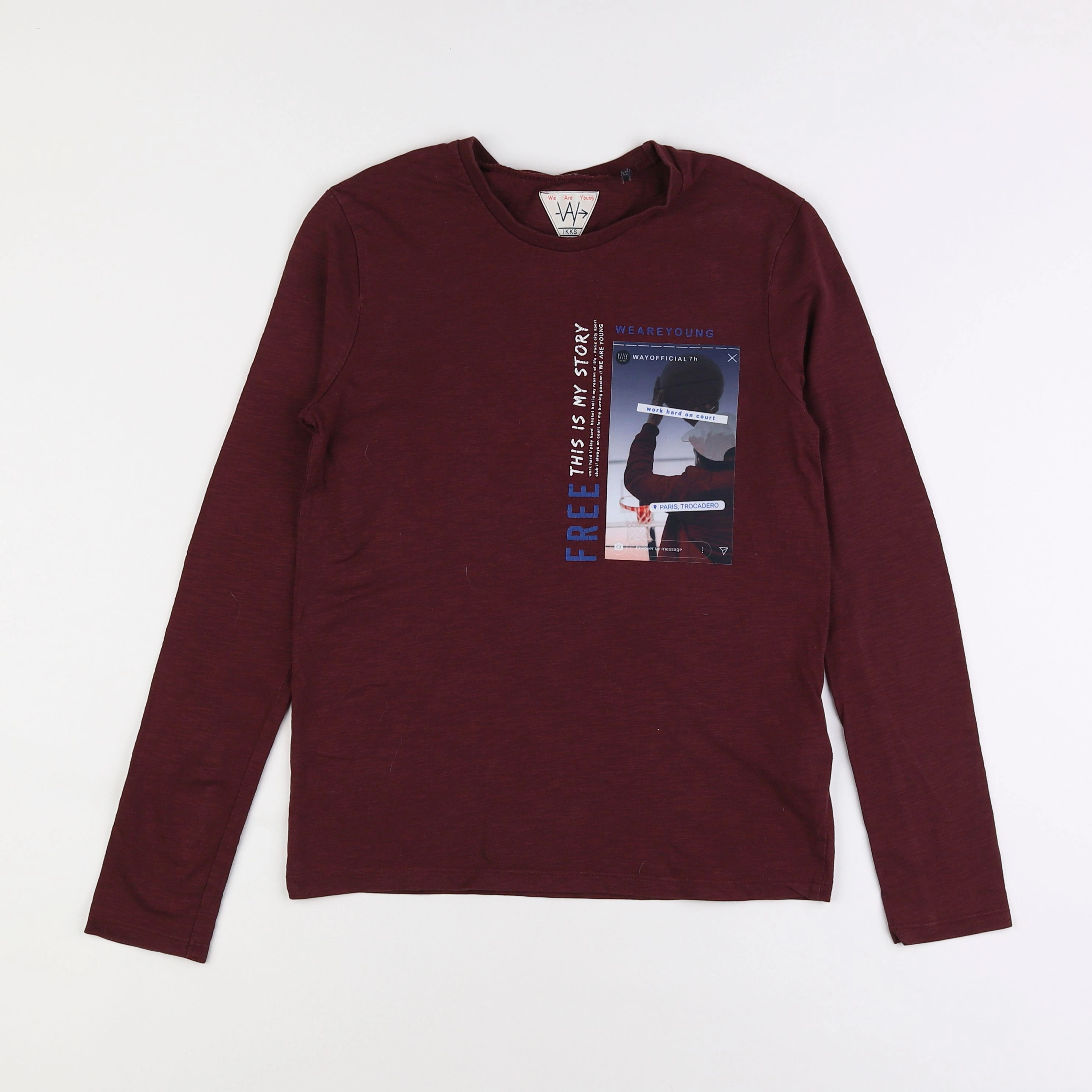 IKKS - tee-shirt rouge - 12 ans