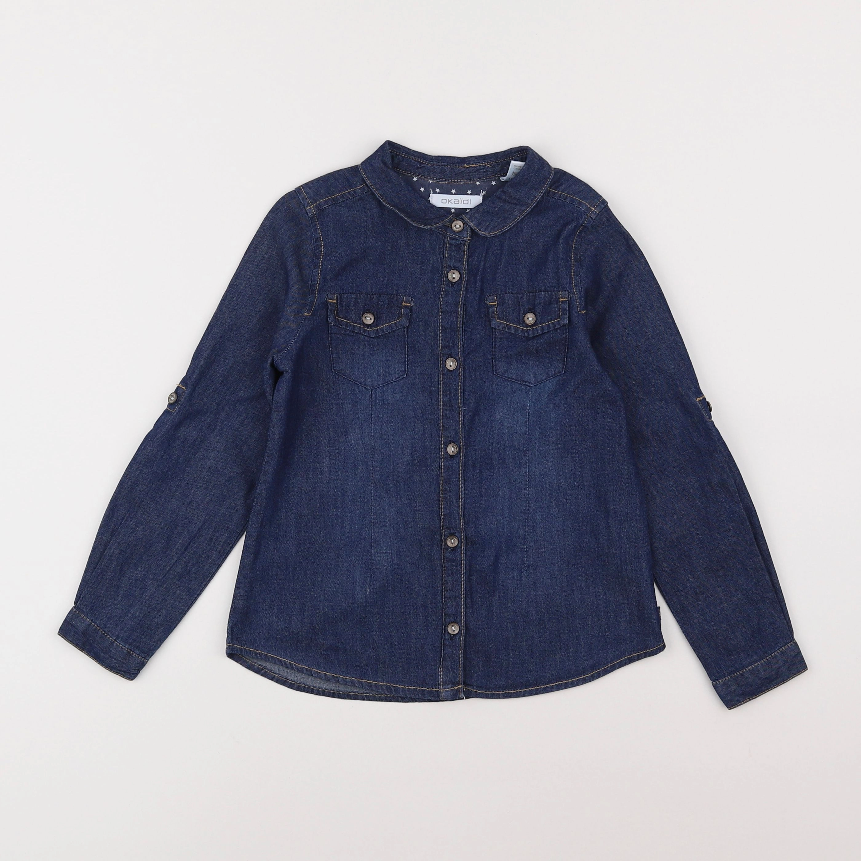 Okaidi - chemise bleu - 5 ans