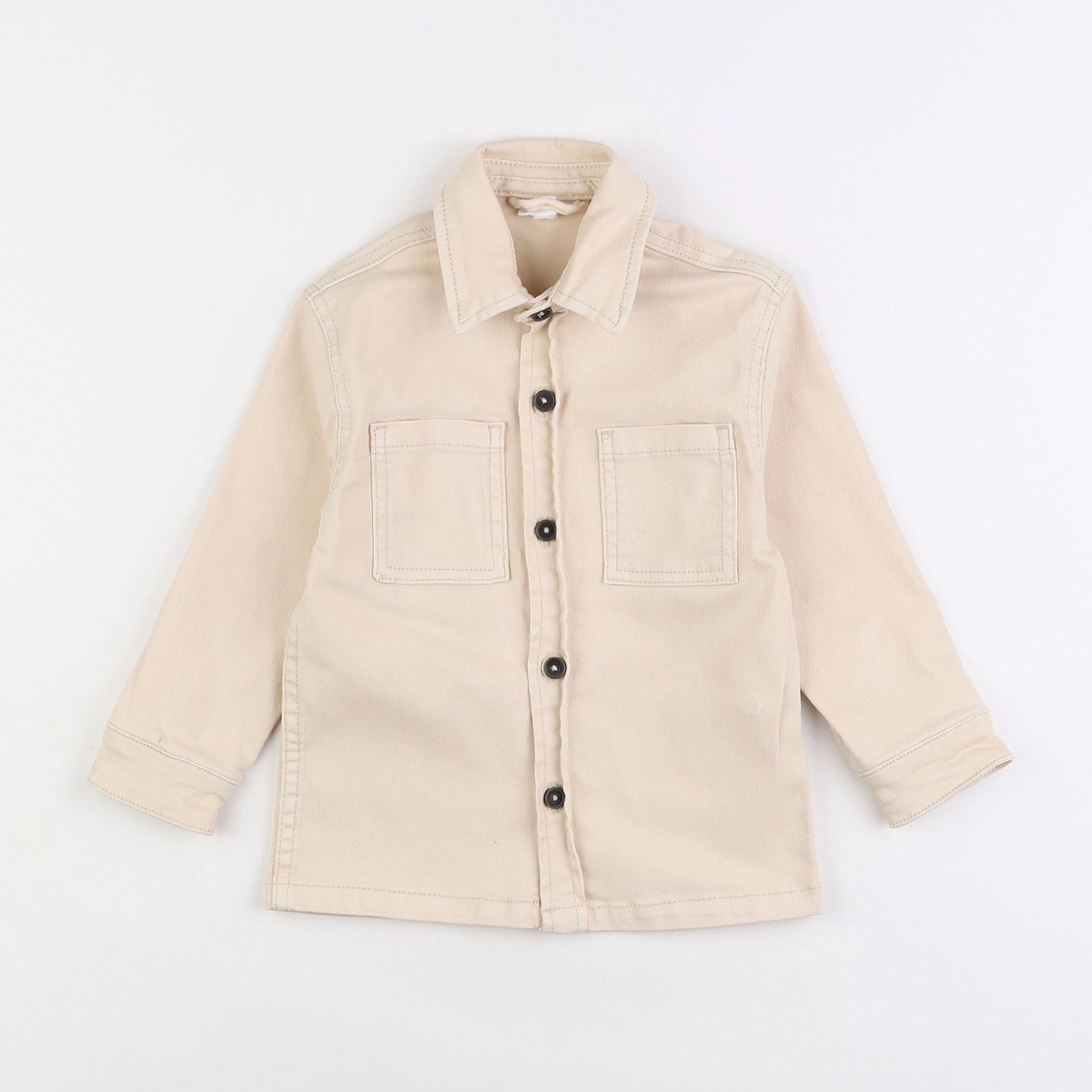 Vertbaudet - veste imprimé au dos beige - 3 ans