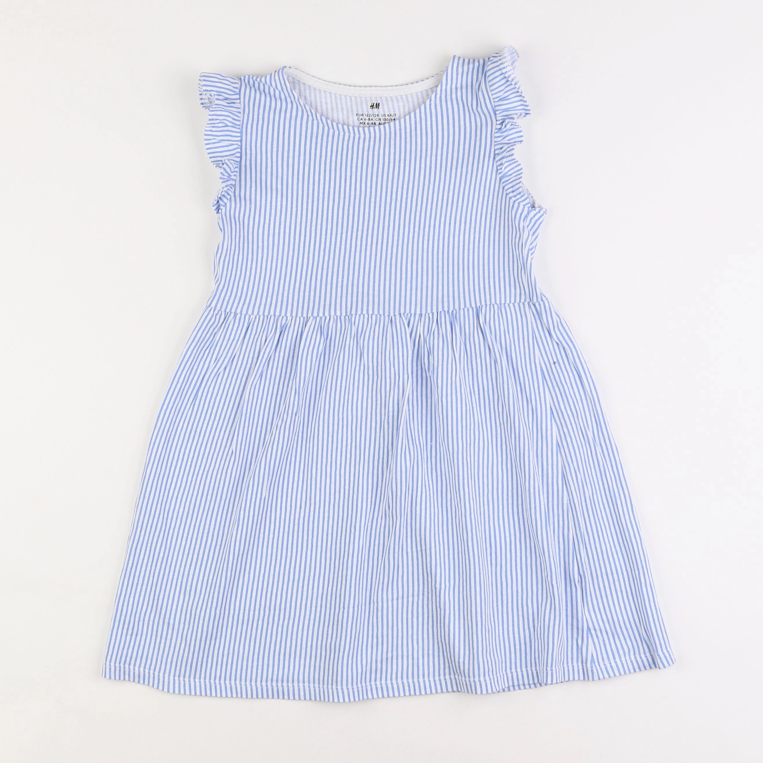 H&M - robe bleu - 6/8 ans