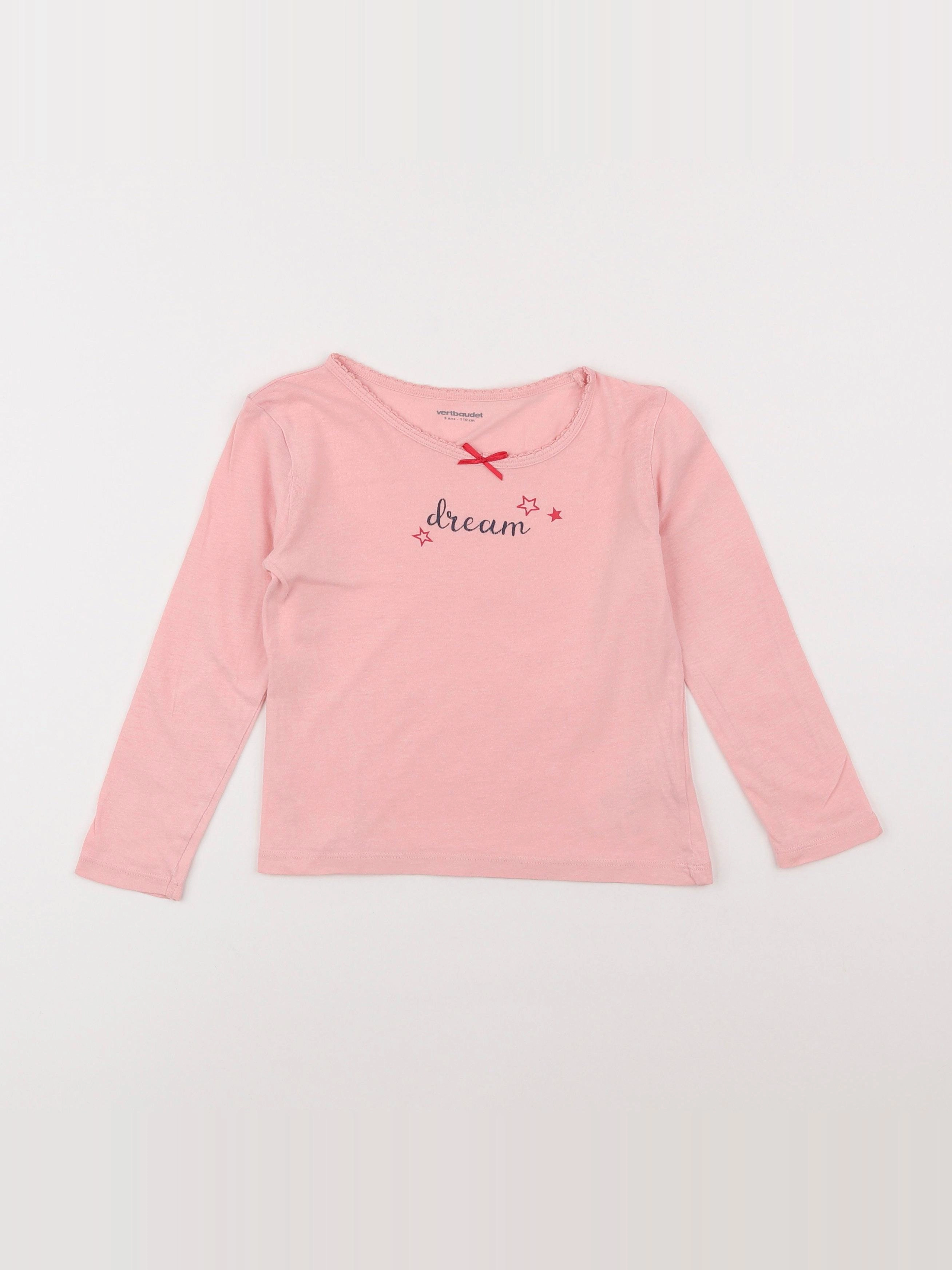 Vertbaudet - maillot de corps rose - 5 ans
