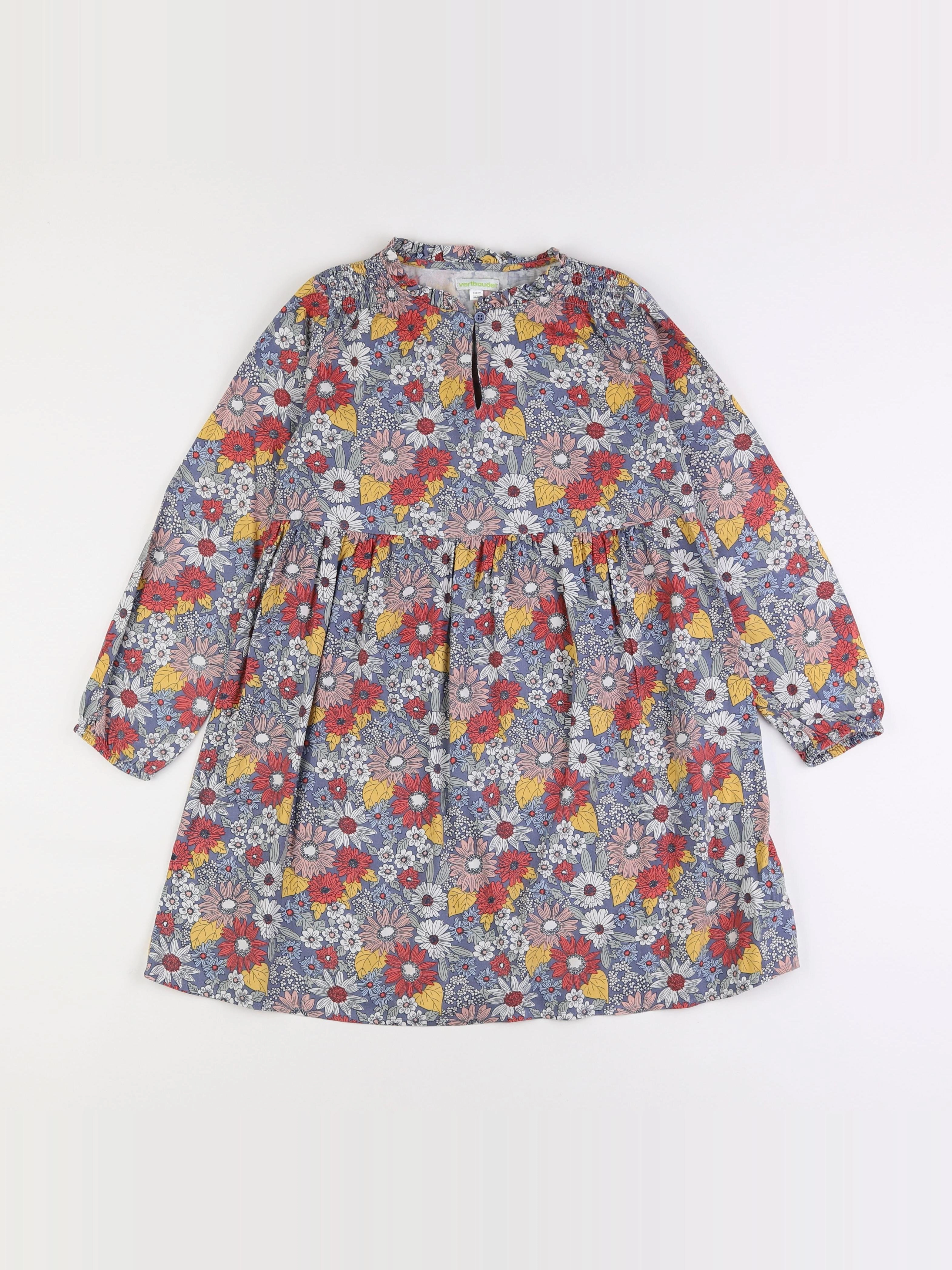 Vertbaudet - robe multicolore - 9 ans