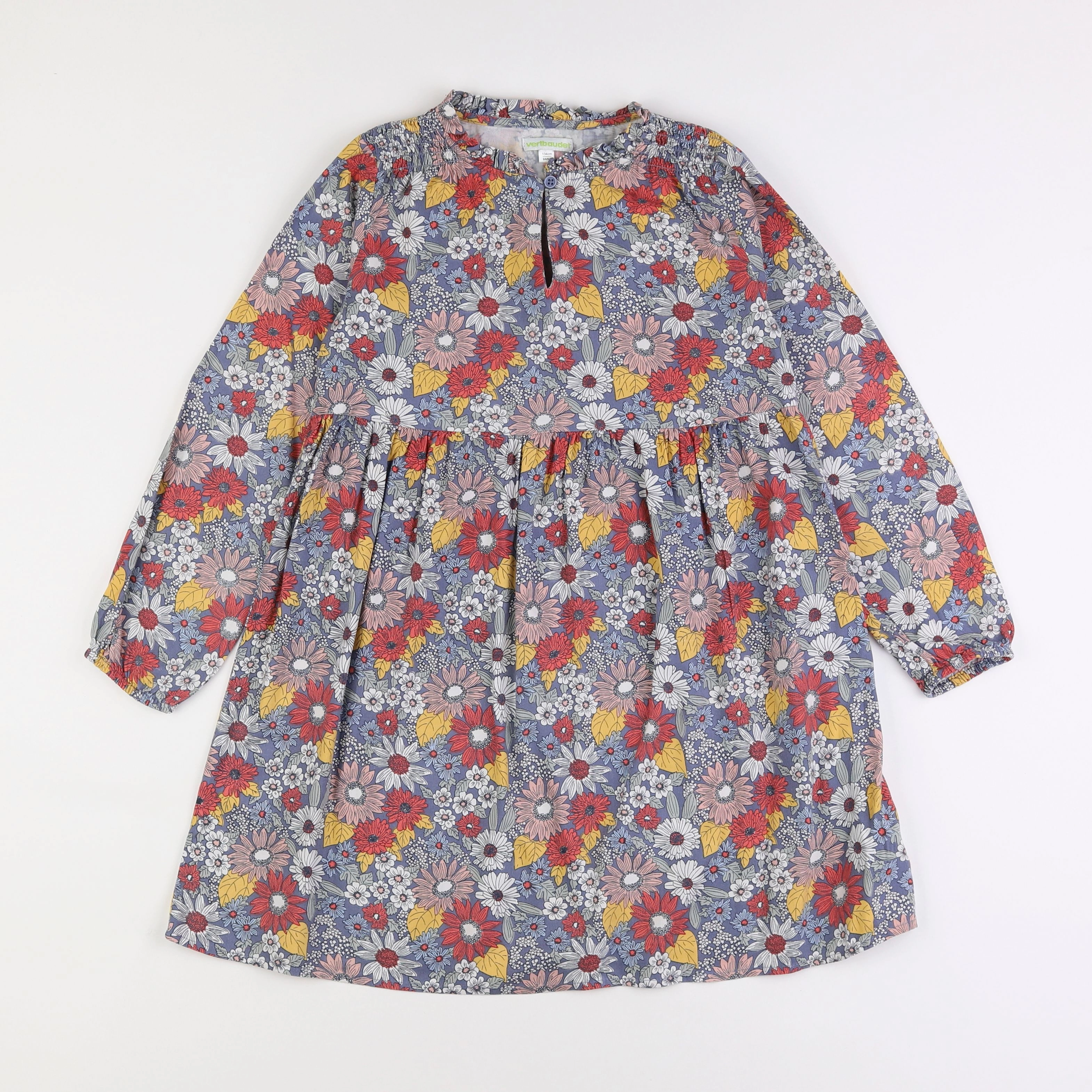 Vertbaudet - robe multicolore - 9 ans