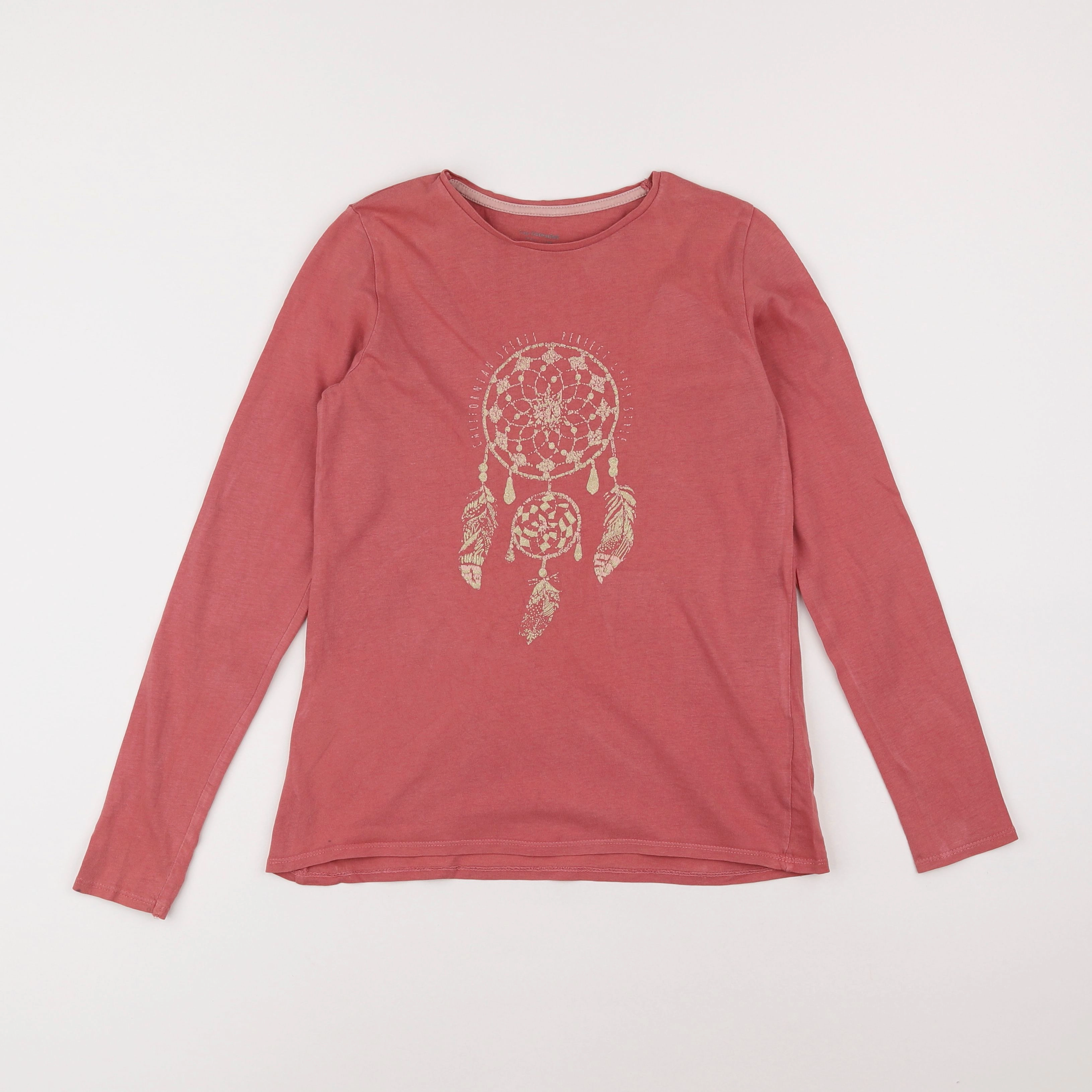 Vertbaudet - tee-shirt rose - 10 ans