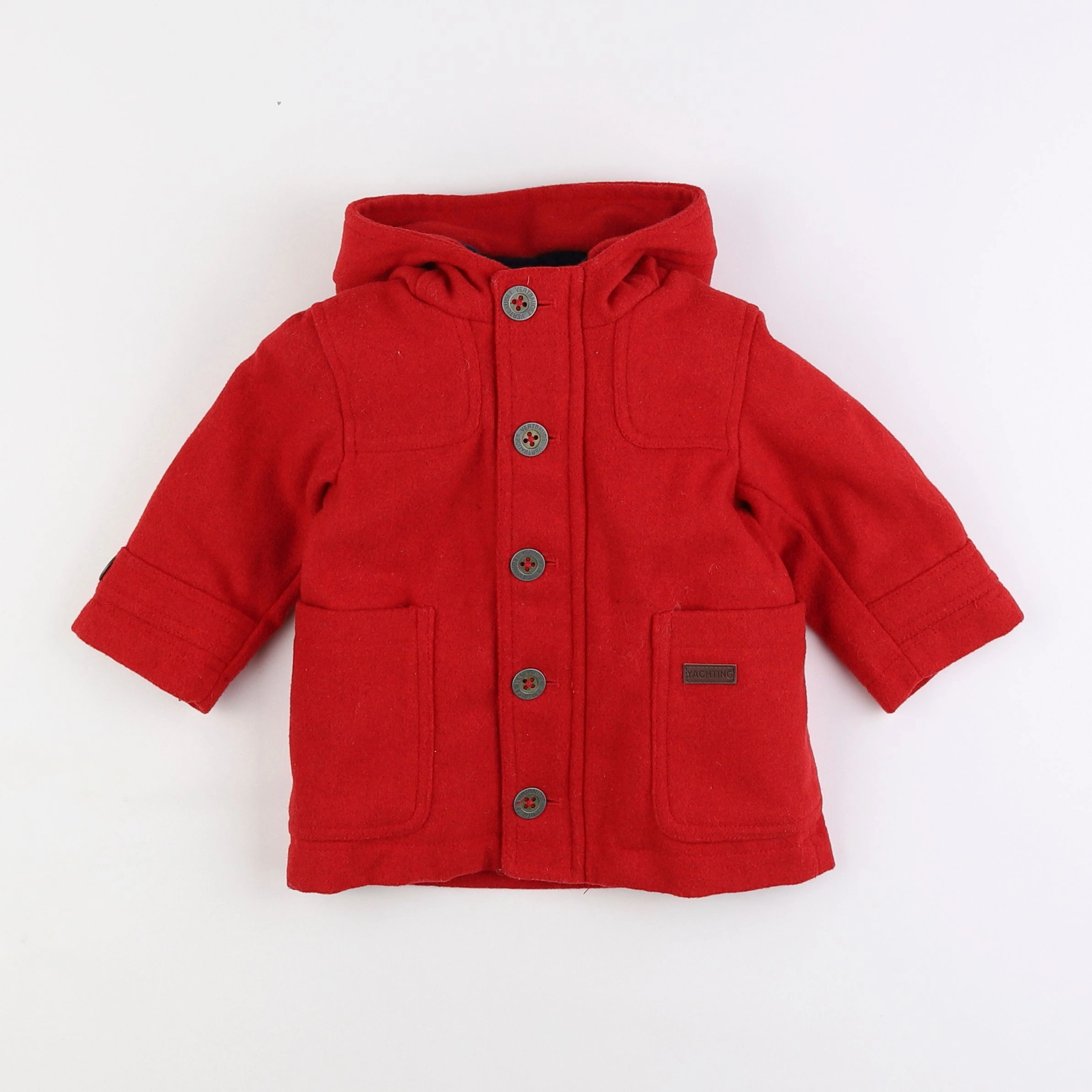 Vertbaudet - manteau rouge - 12 mois