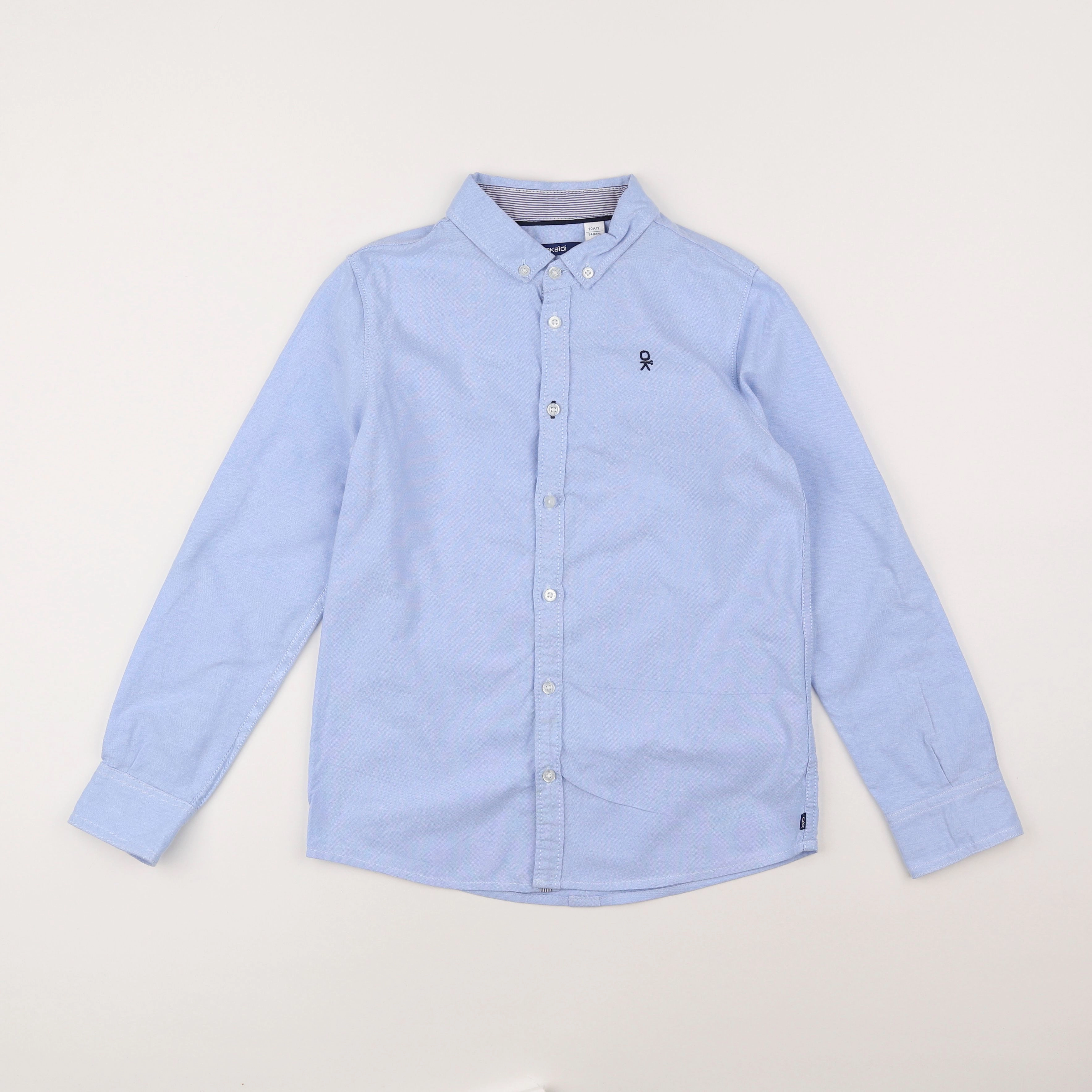 Okaidi - chemise bleu - 10 ans