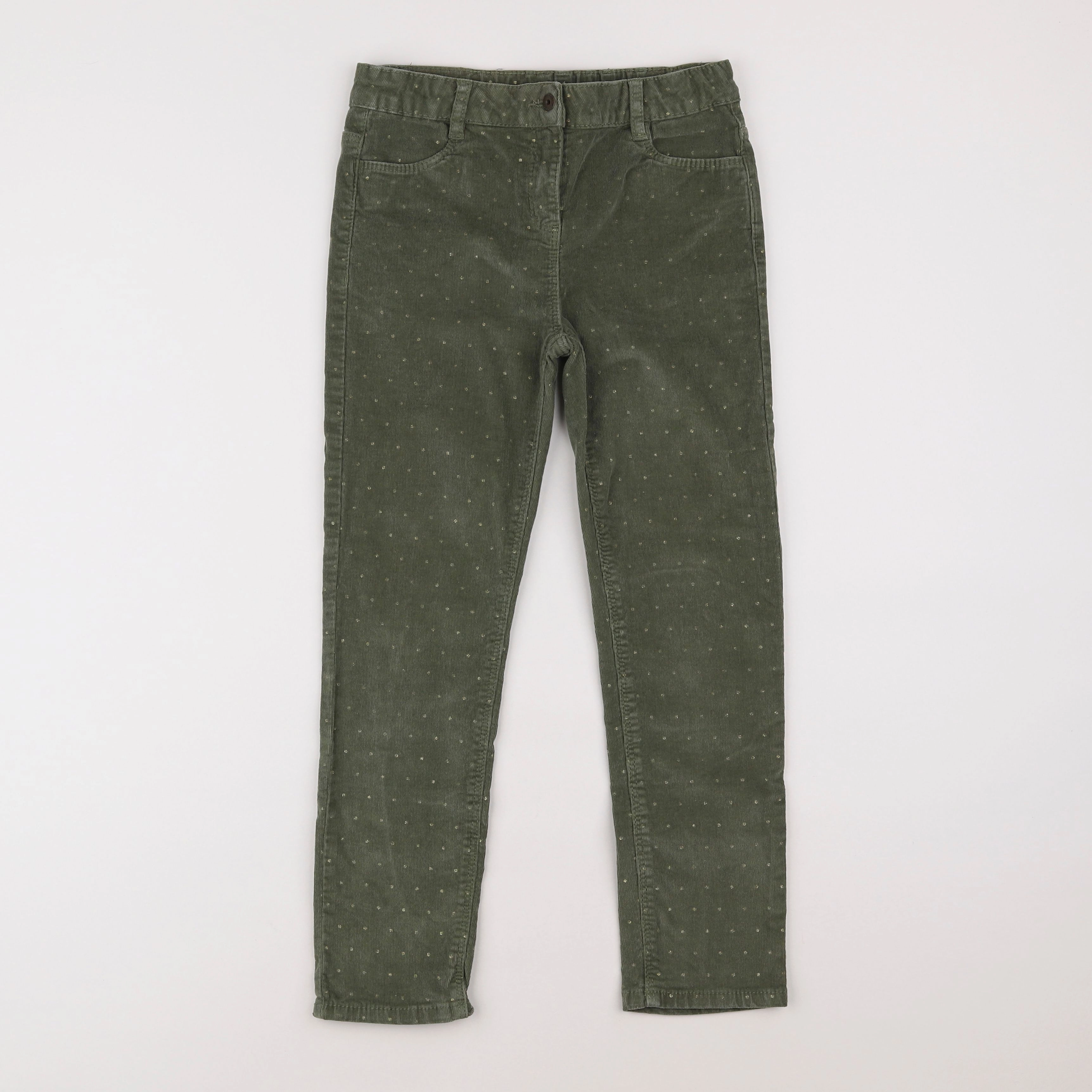 Vertbaudet - pantalon vert - 9 ans