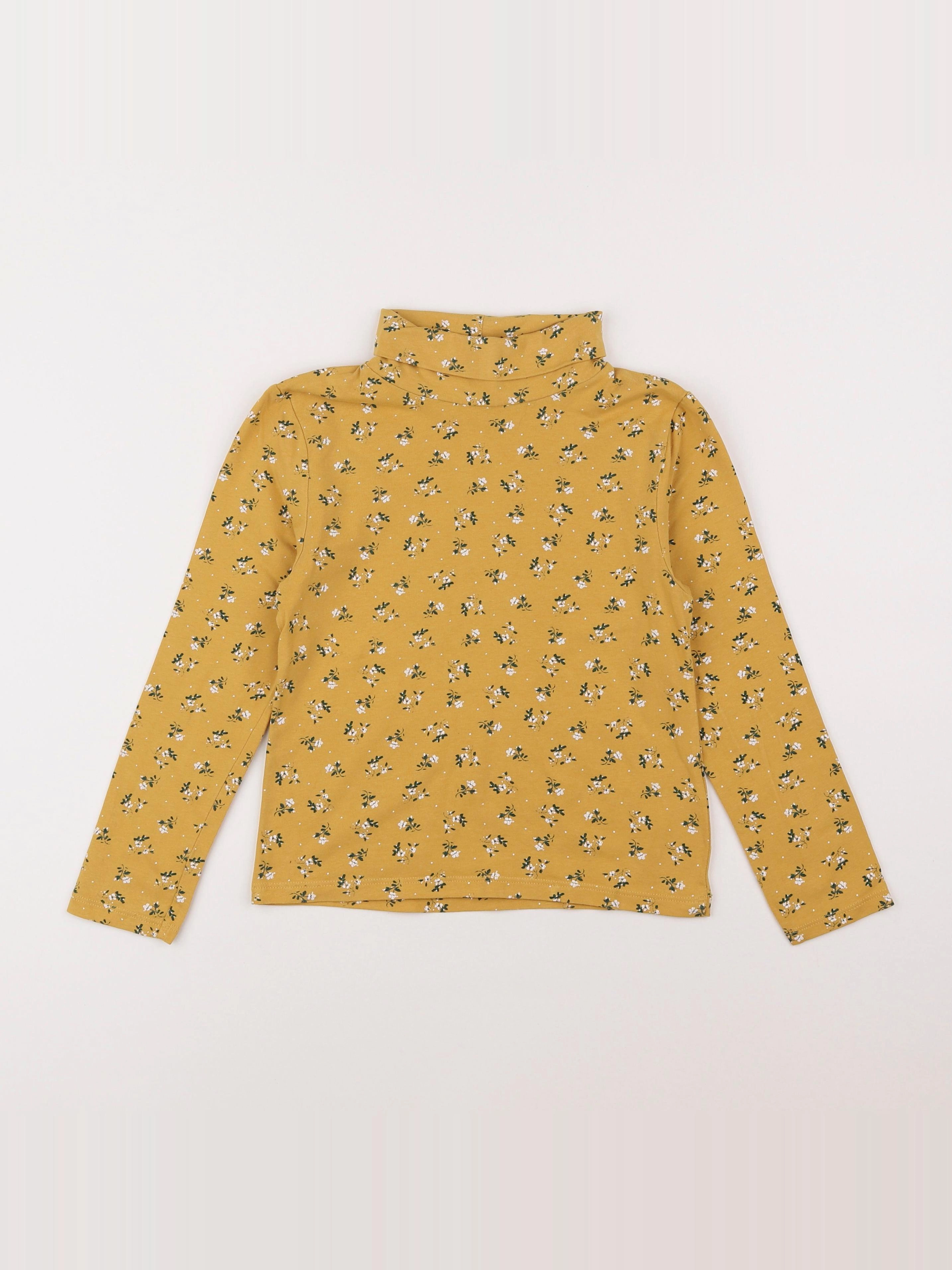 Vertbaudet - sous-pull jaune - 8 ans