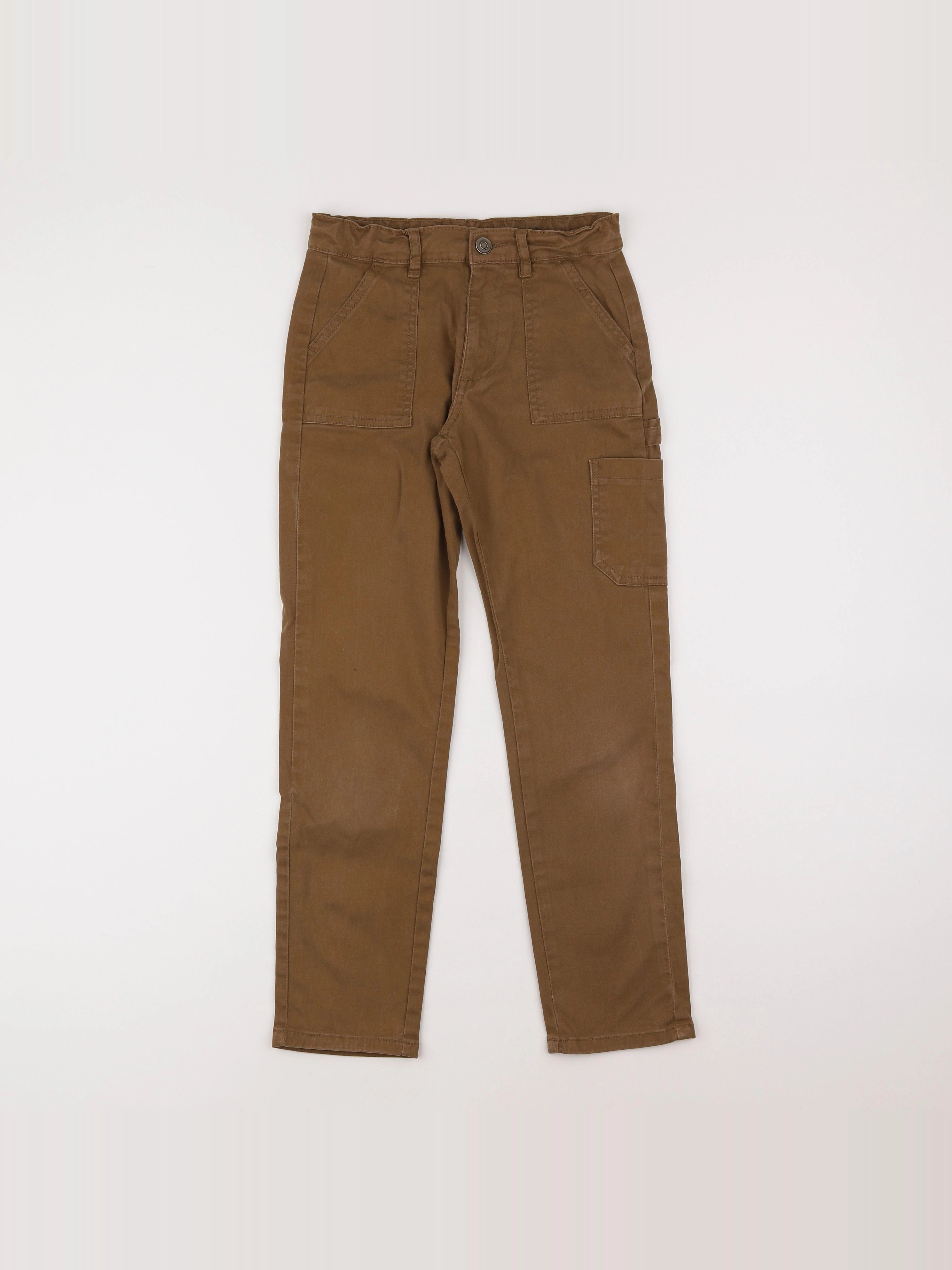 Little Cigogne - pantalon marron - 10 ans