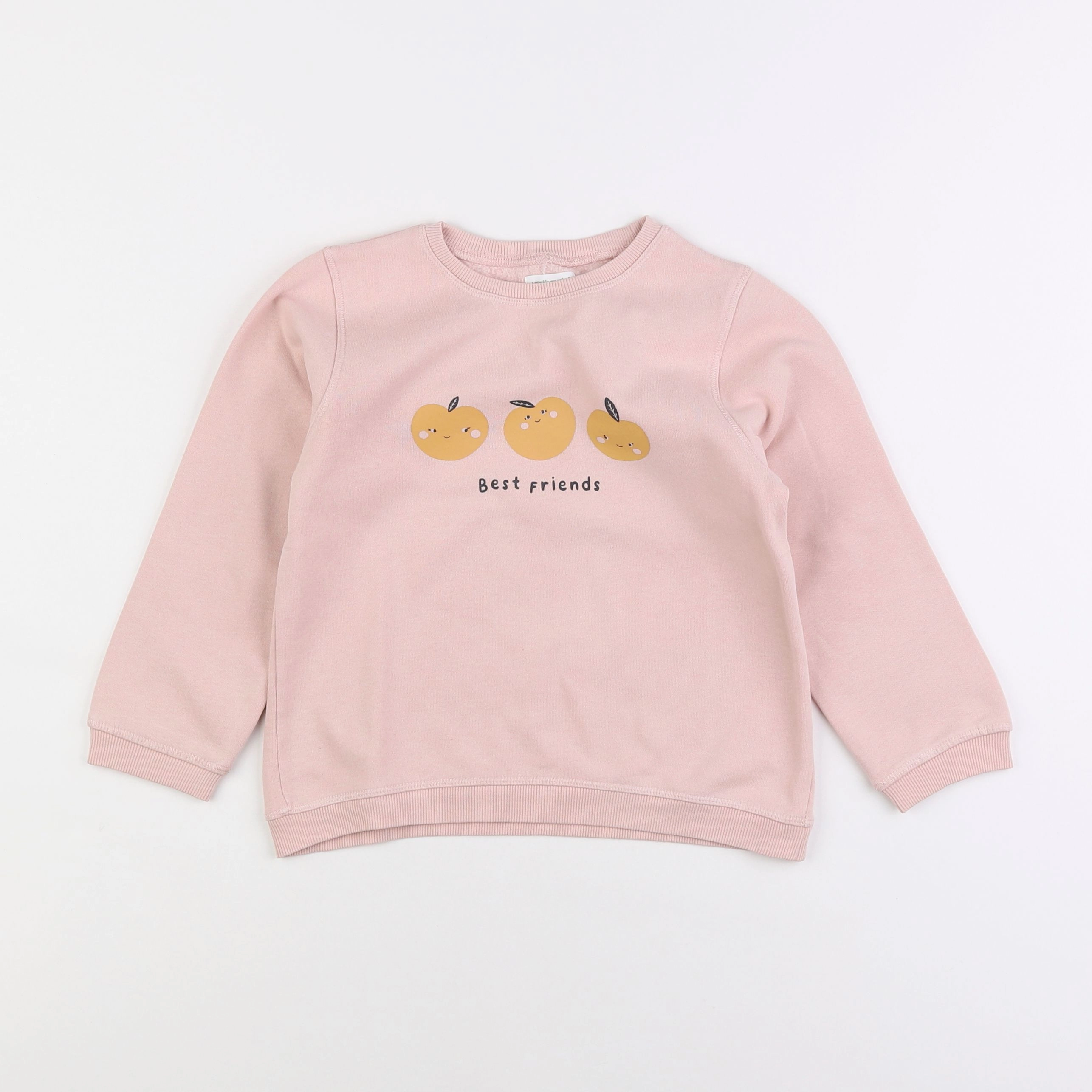 Vertbaudet - sweat rose - 6 ans