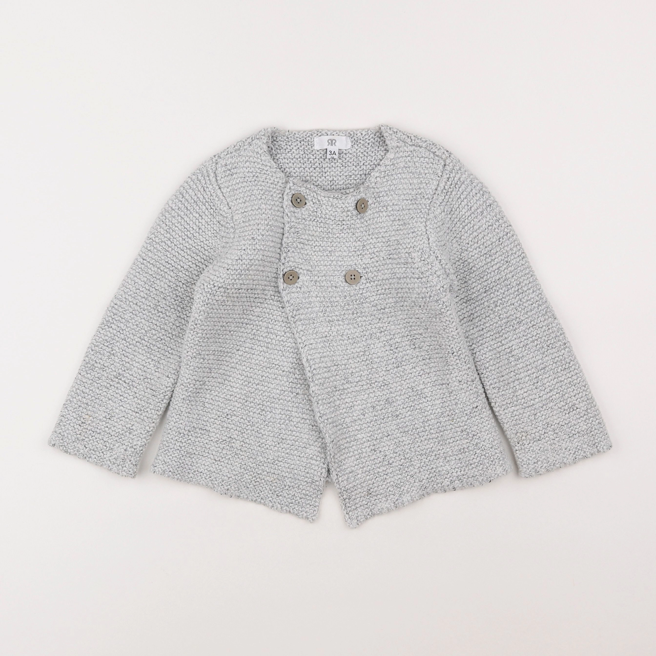 La Redoute - gilet gris - 3 ans