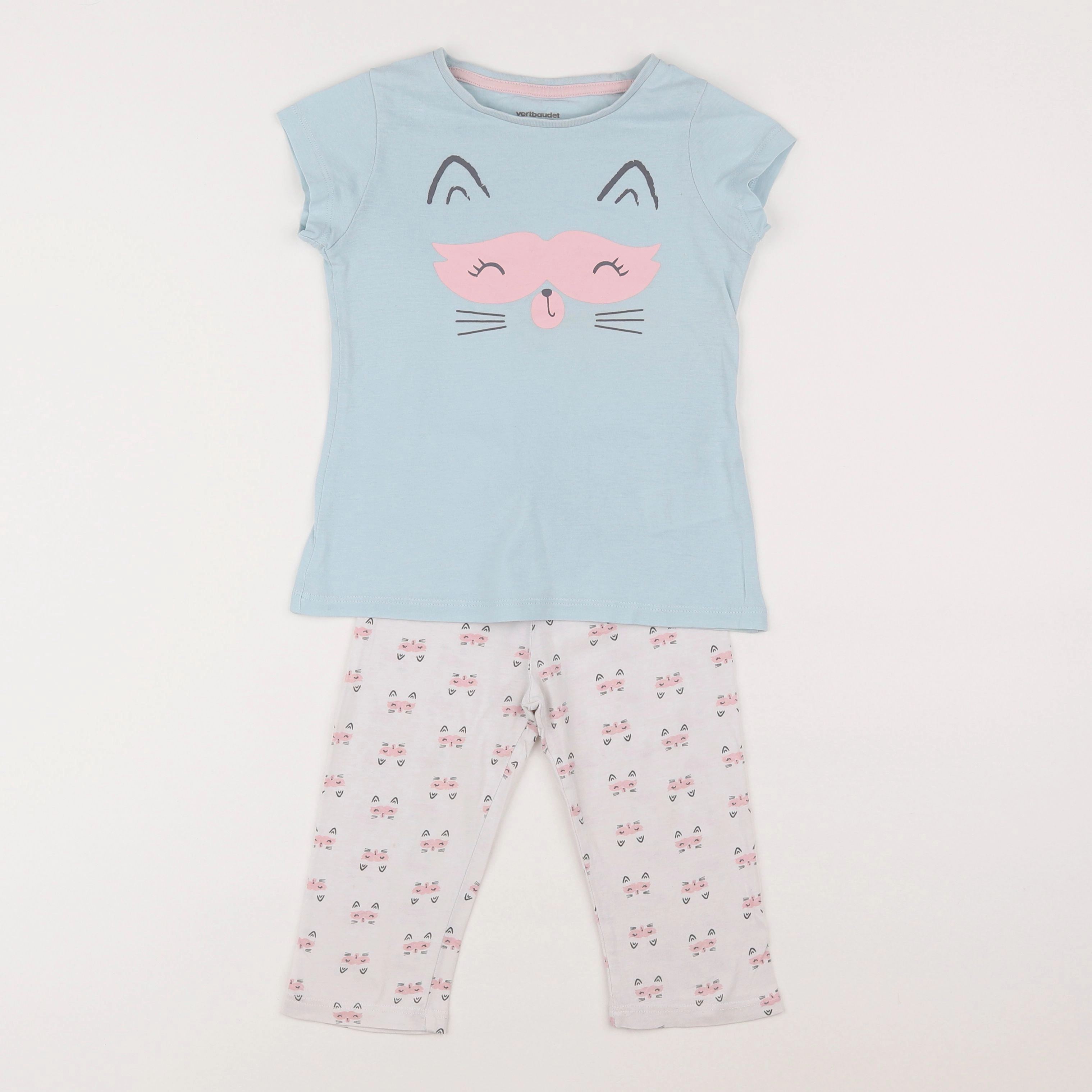 Vertbaudet - pyjama coton bleu - 5 ans