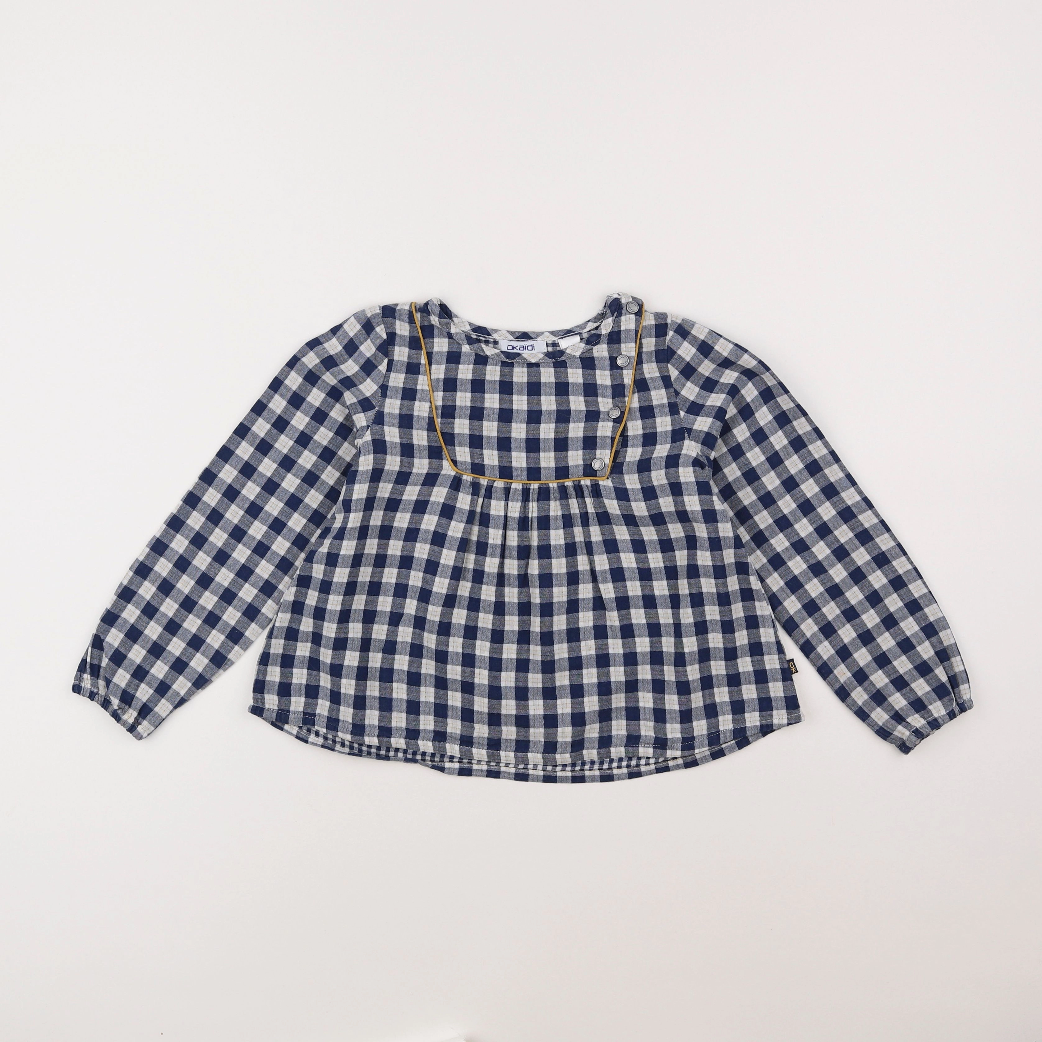 Okaidi - blouse bleu - 6 ans