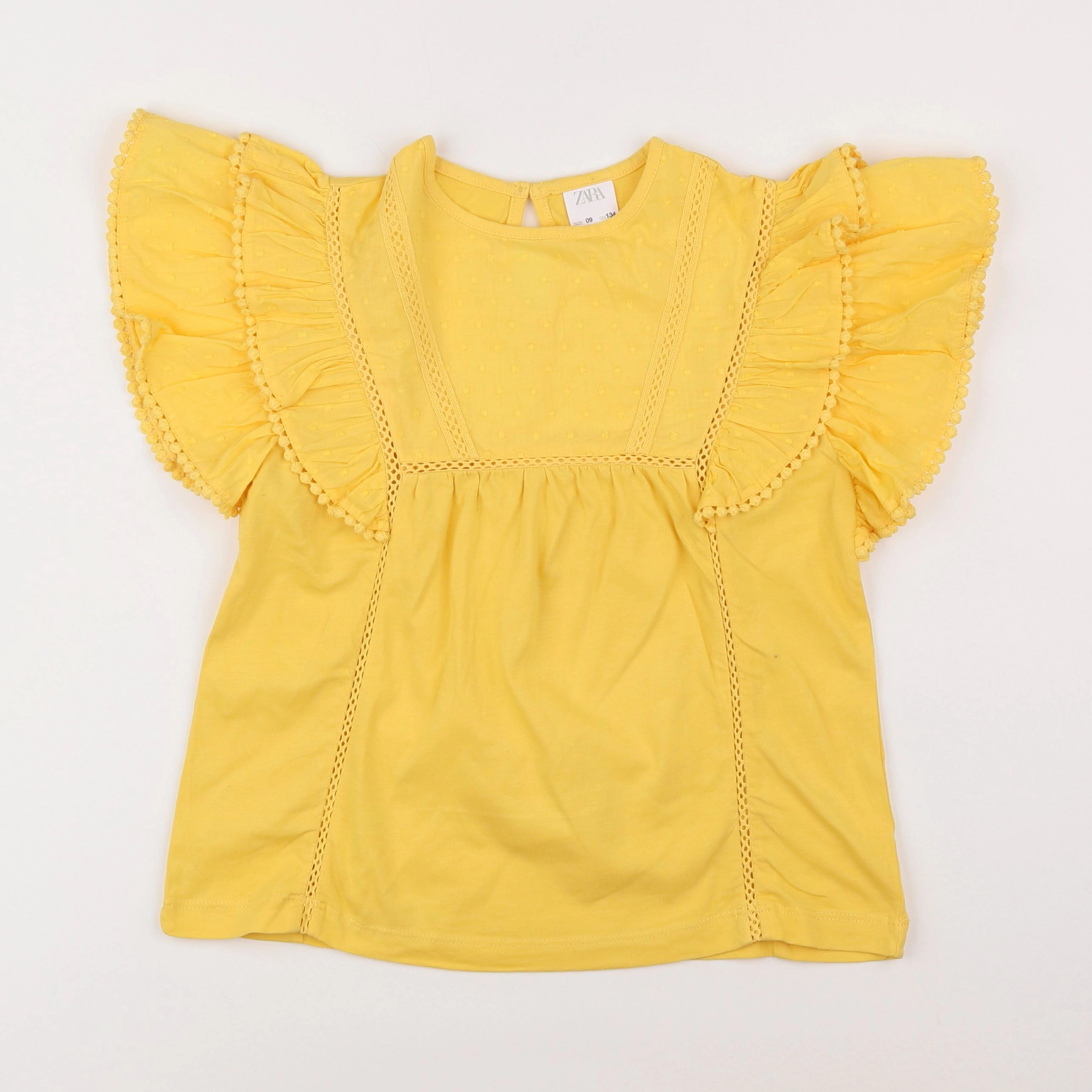 Zara - blouse jaune - 9 ans