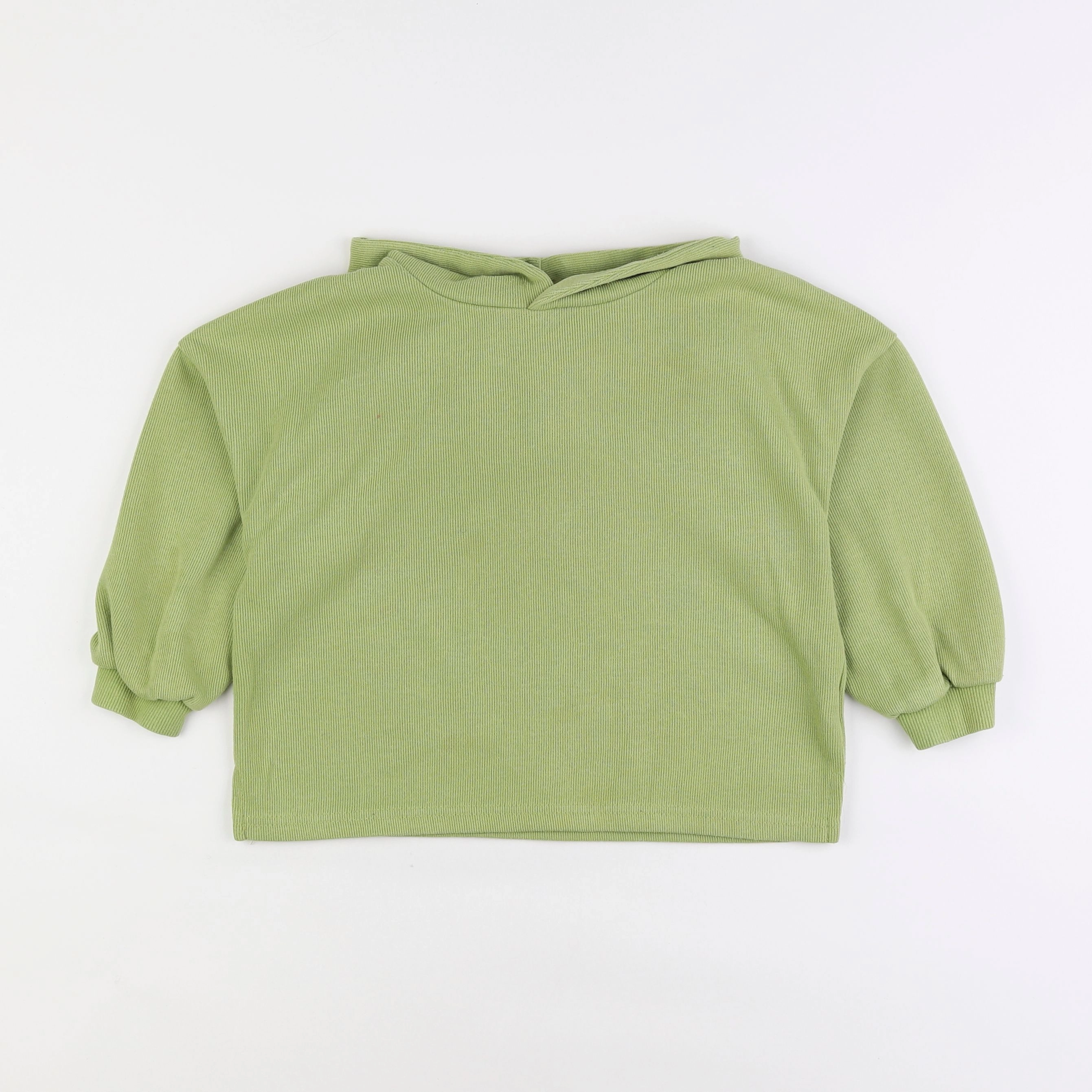 Gamin gamine - sweat vert - 4 ans