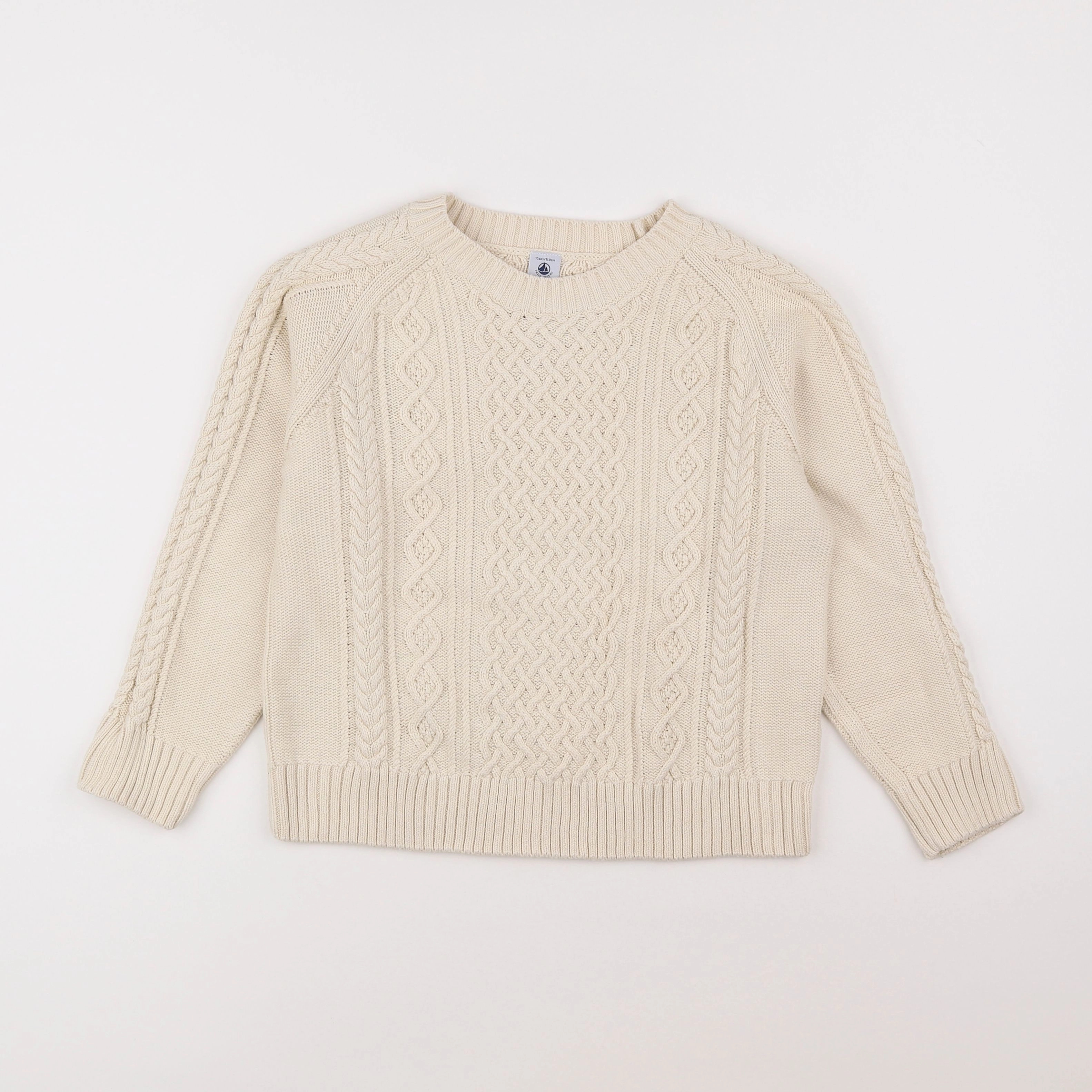 Petit Bateau - pull beige - 10 ans