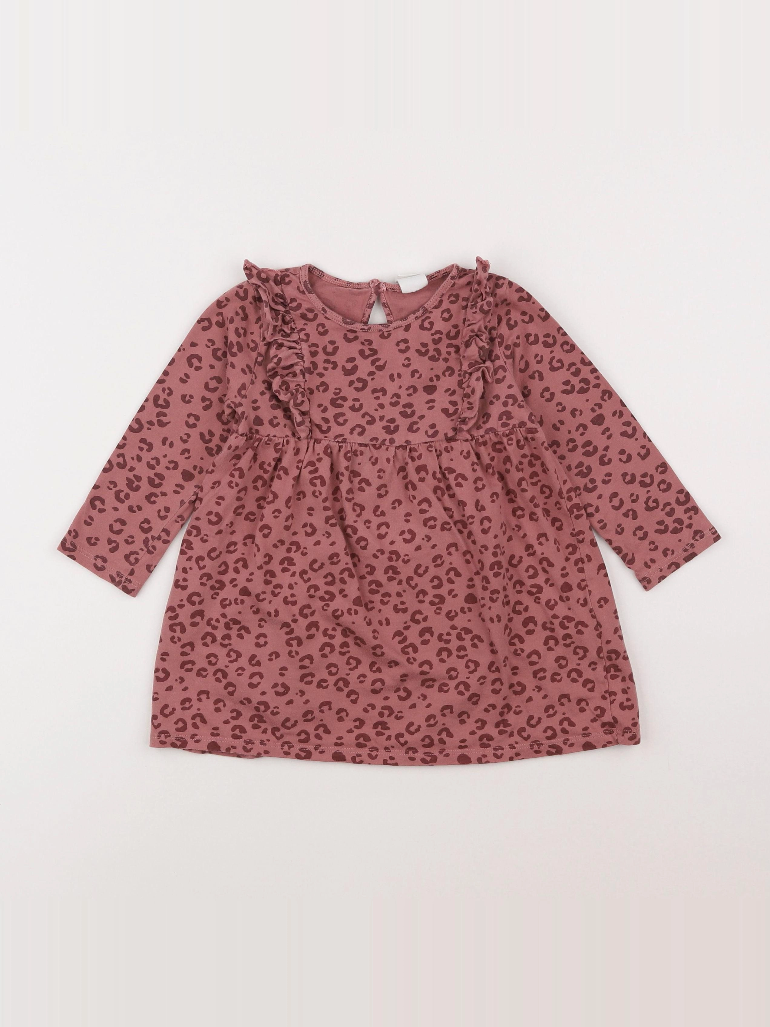 H&M - robe rose - 18 mois