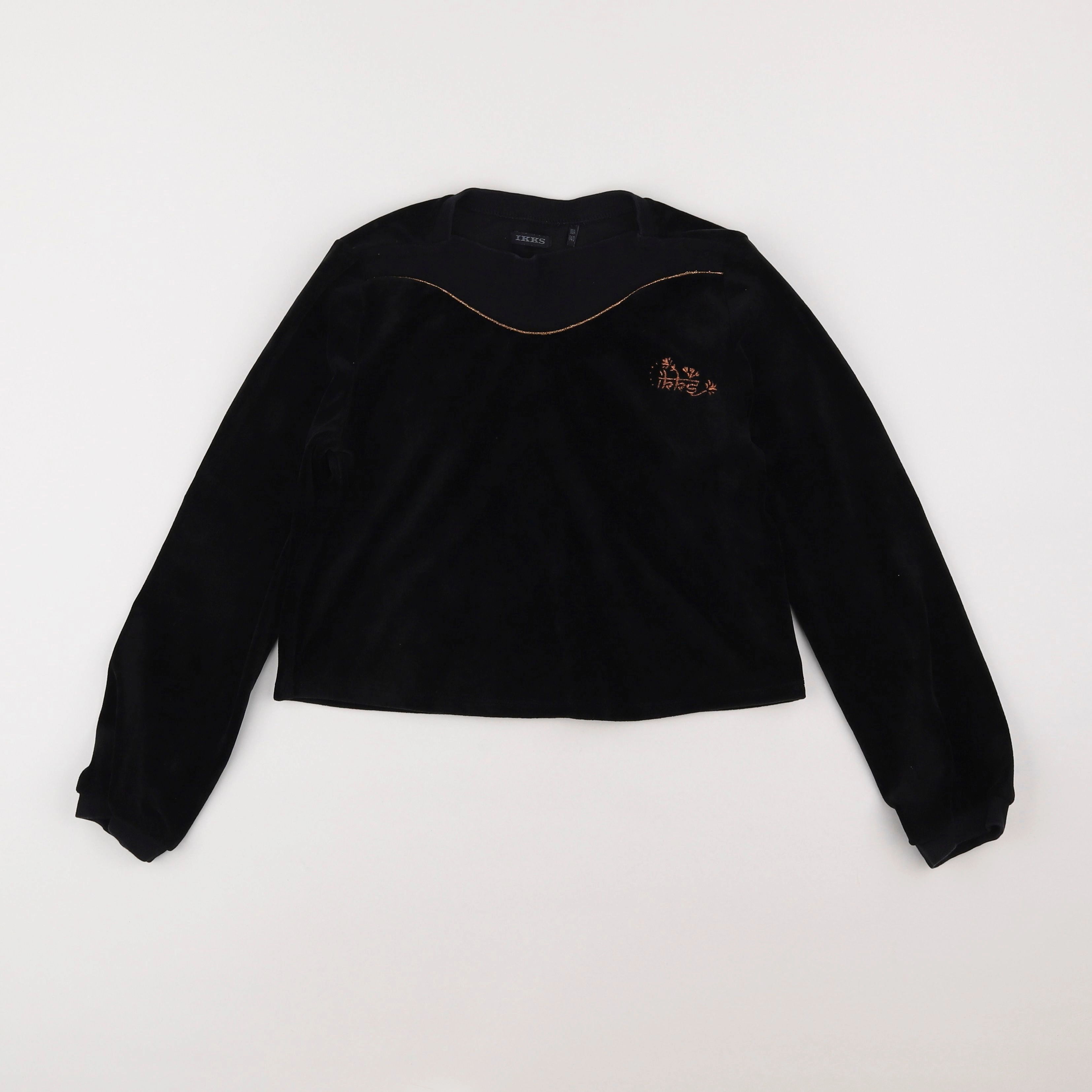 IKKS - sweat noir - 10 ans