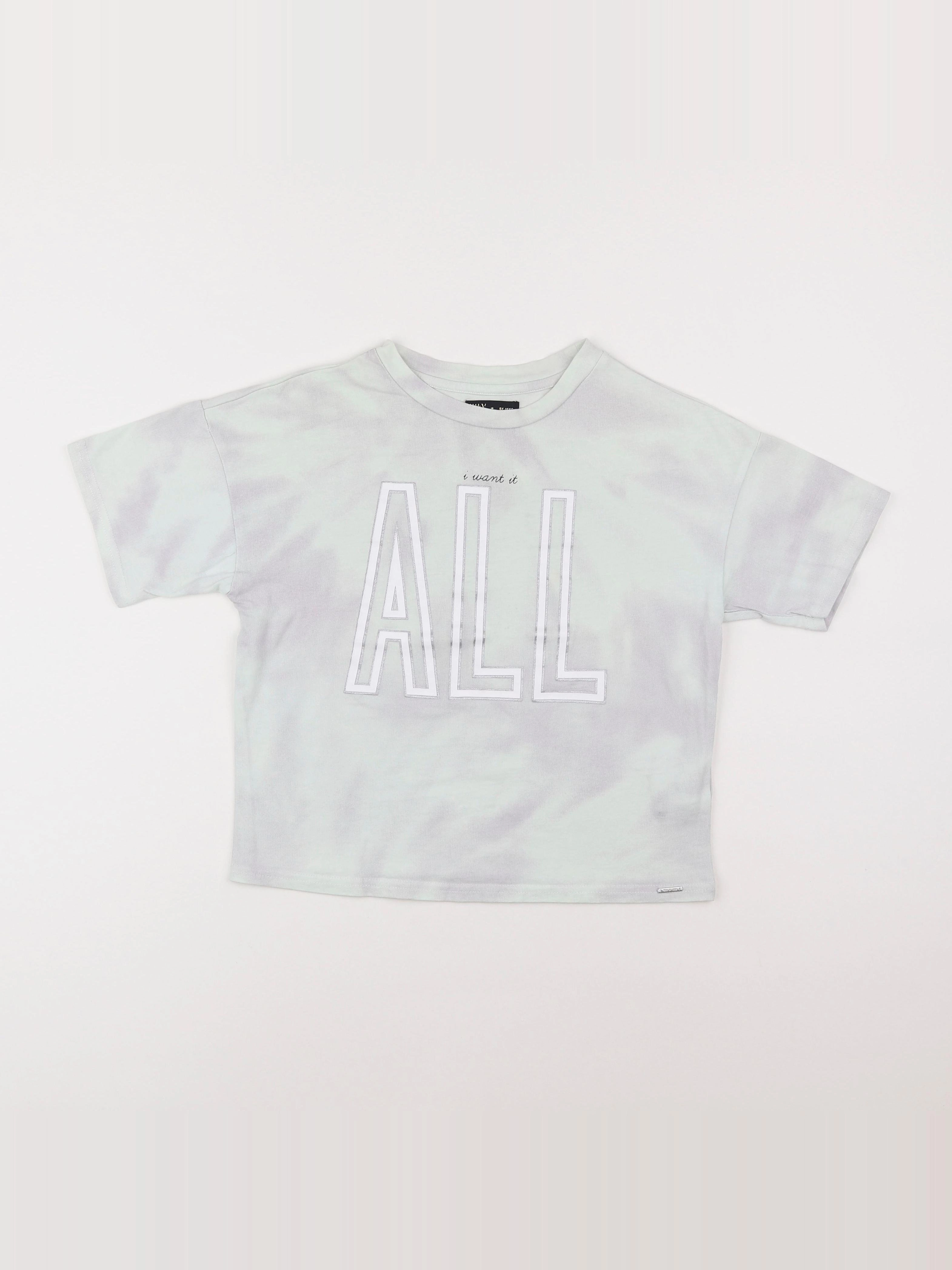 IKKS - tee-shirt gris - 10 ans