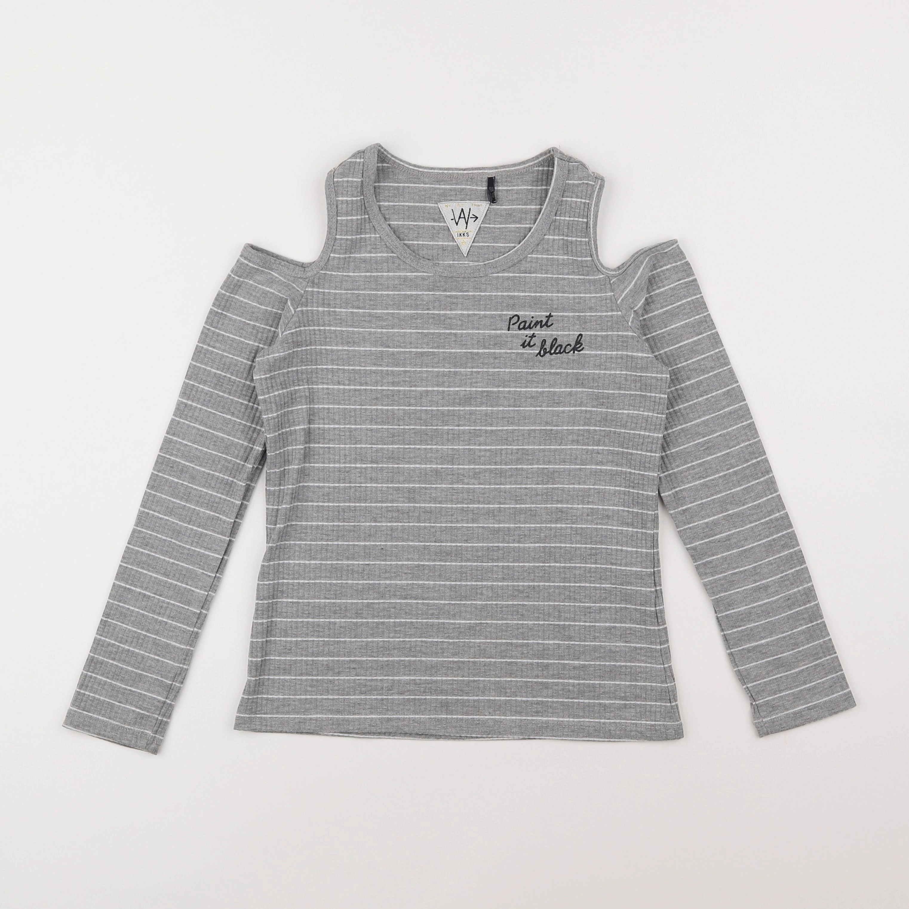 IKKS - tee-shirt gris - 10 ans