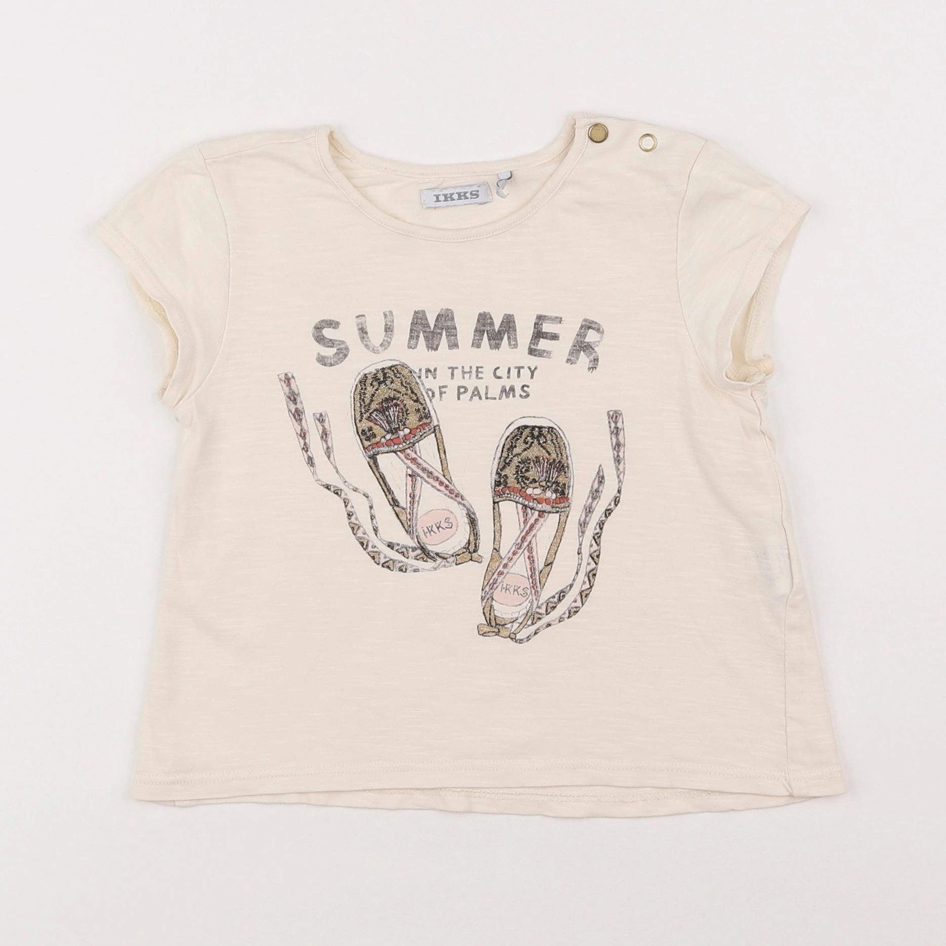 IKKS - tee-shirt beige - 3 ans