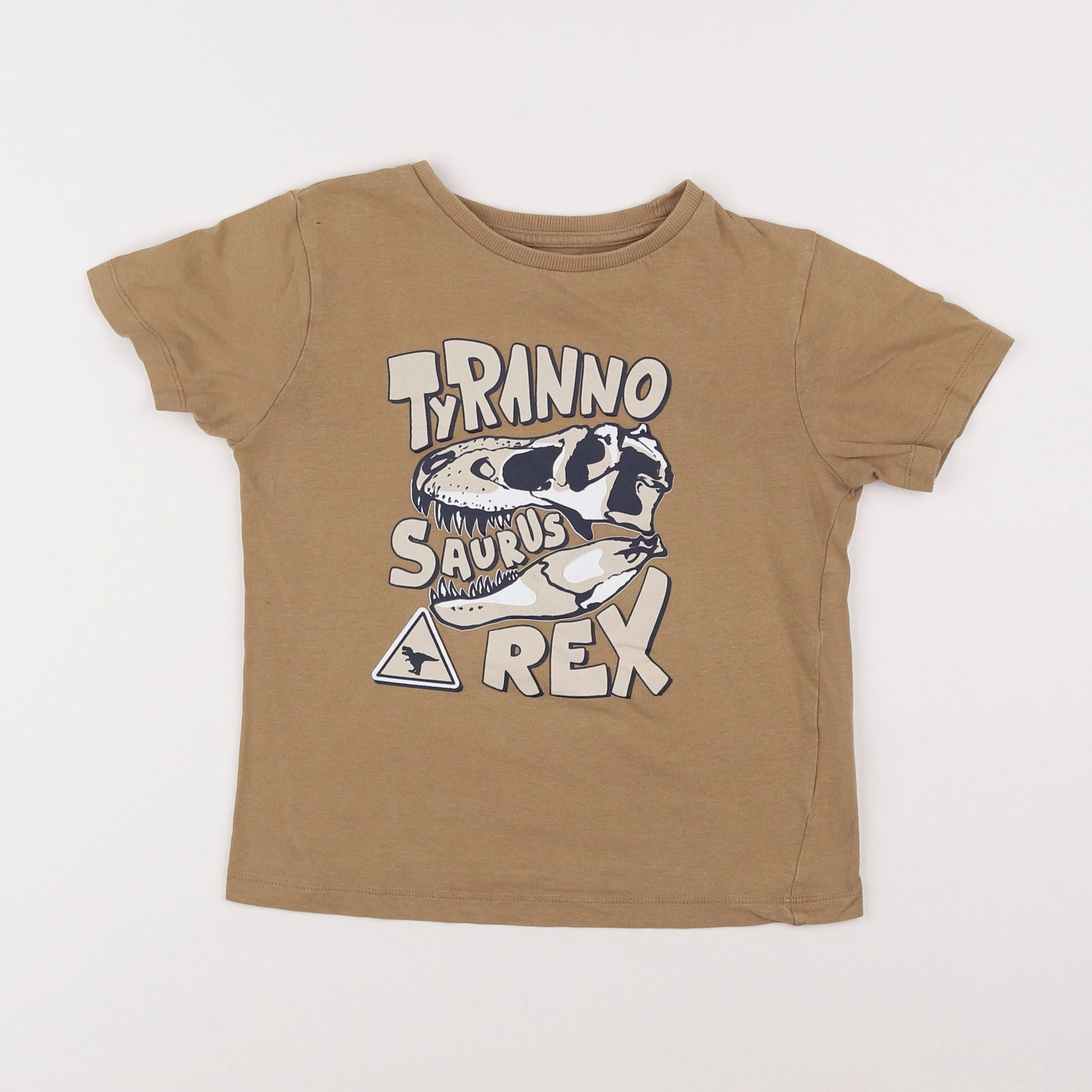 Vertbaudet - tee-shirt marron - 8 ans