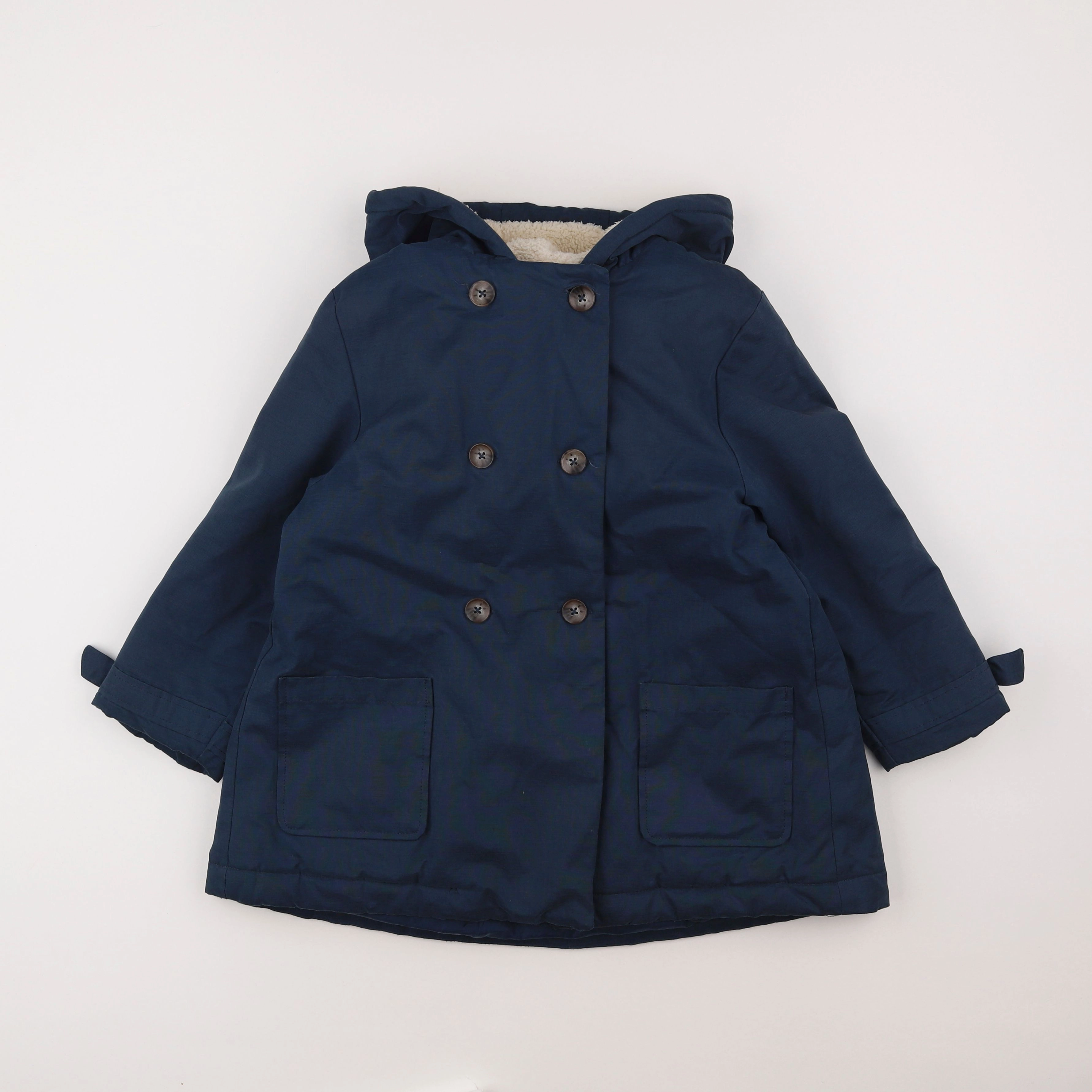 Vertbaudet - parka bleu - 8 ans