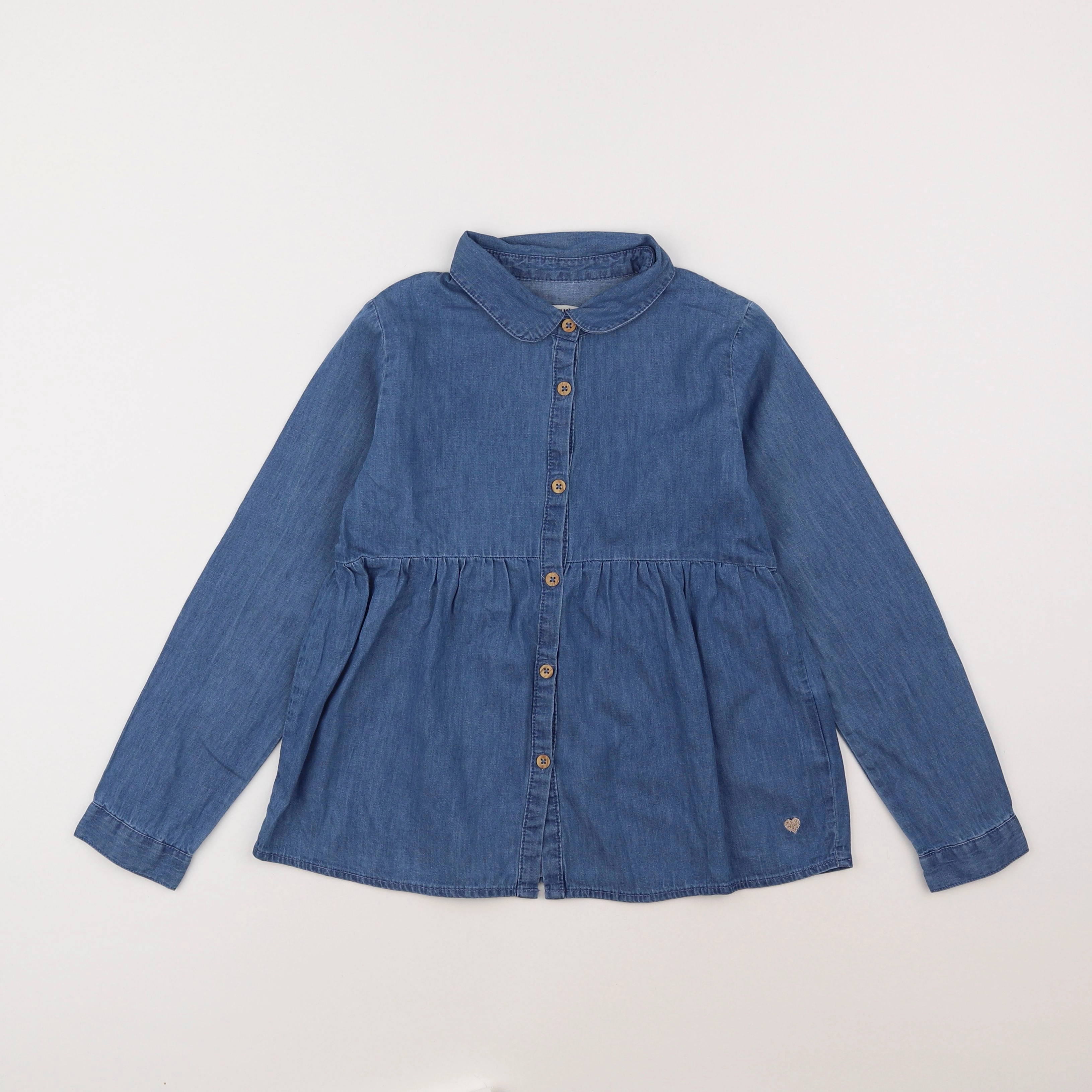 Vertbaudet - blouse bleu - 7 ans