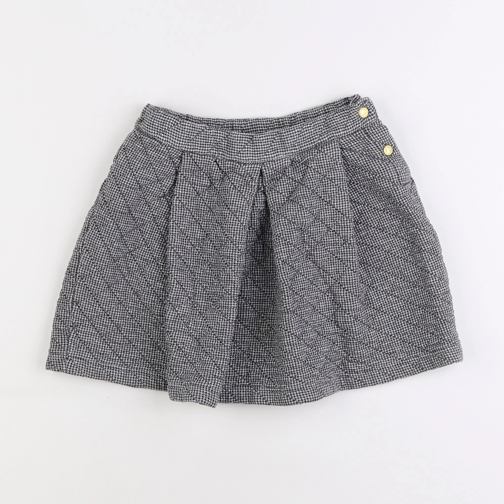 Petit Bateau - jupe gris - 8 ans