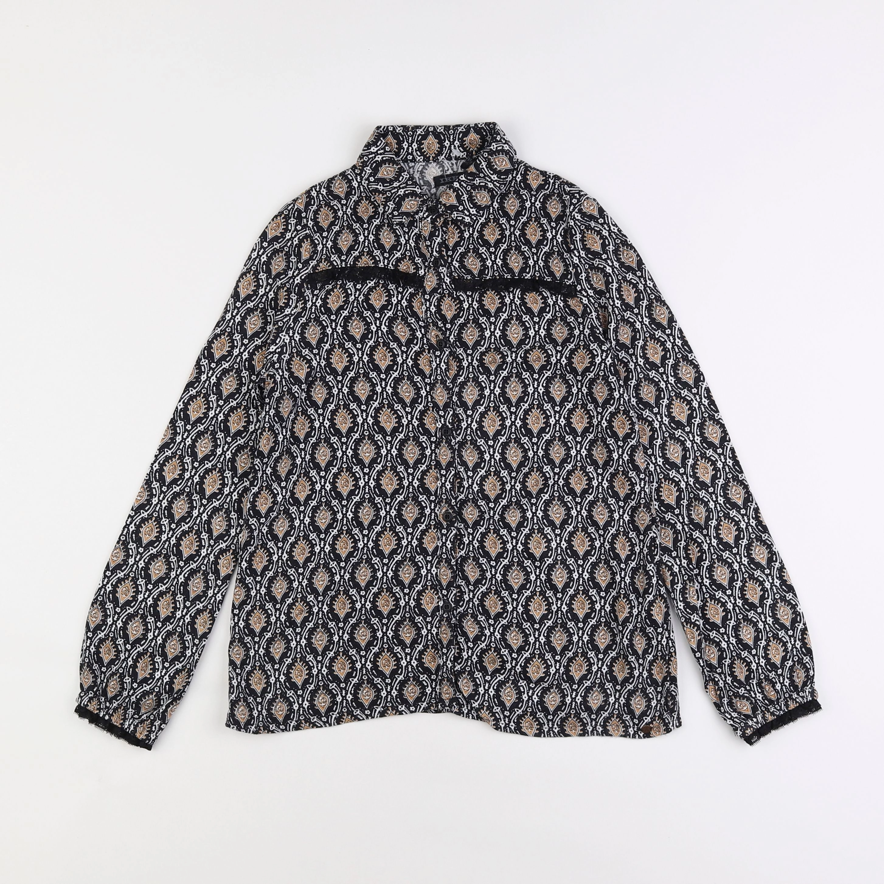 IKKS - blouse noir - 8 ans