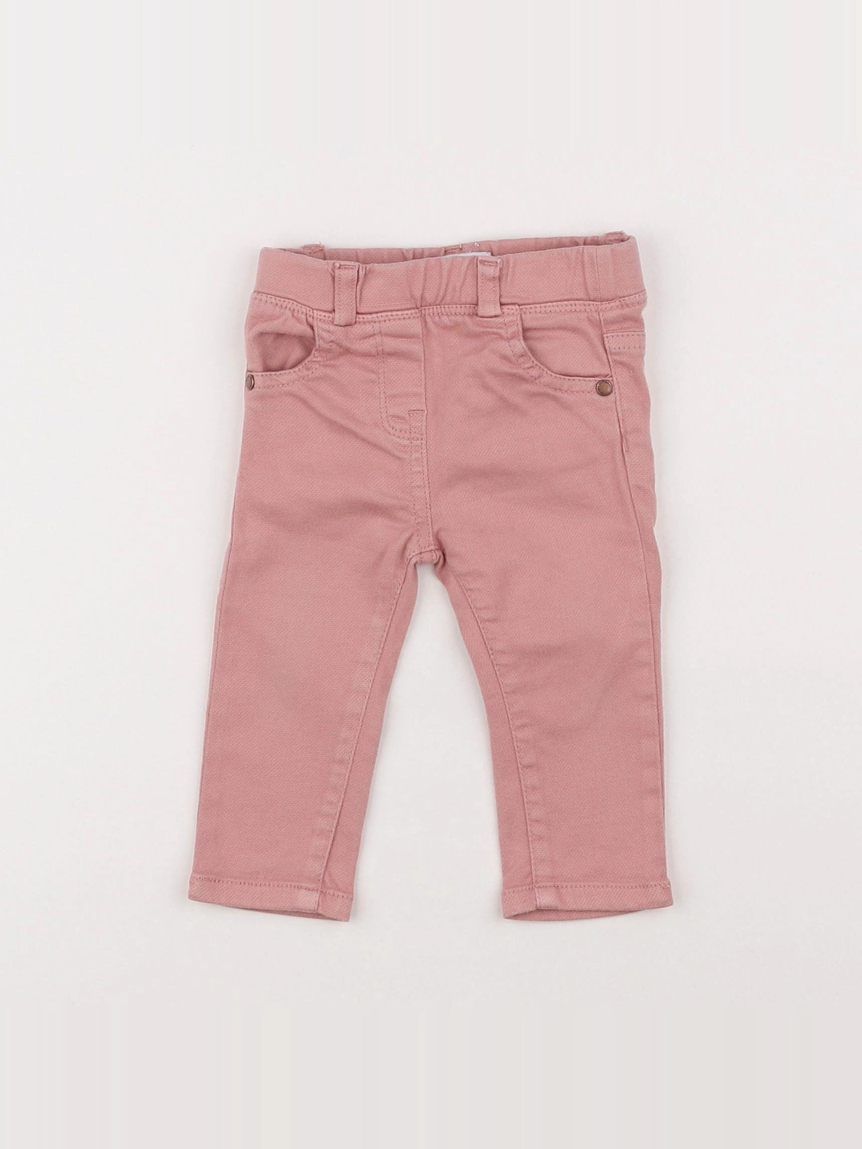 Vertbaudet - jegging rose - 6 mois