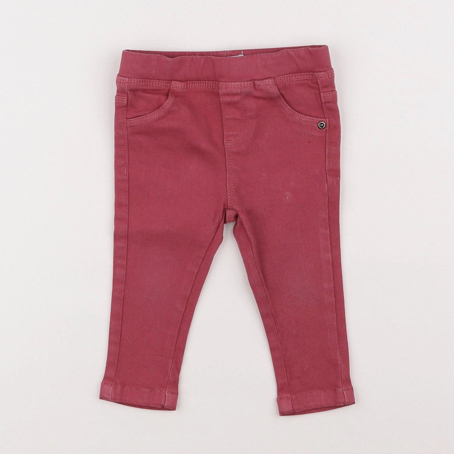 Vertbaudet - jegging rose - 9 mois