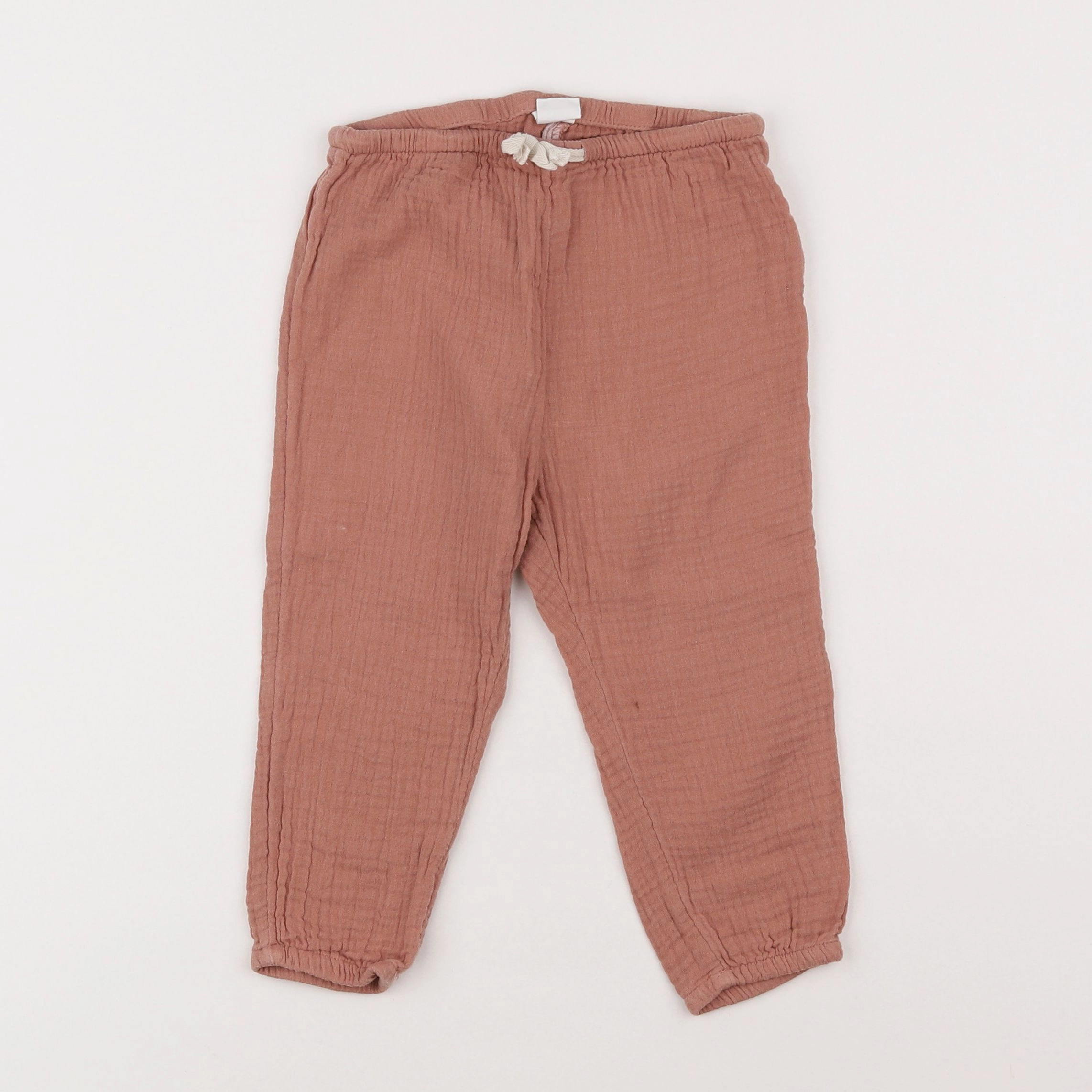 H&M - pantalon rose - 12/18 mois