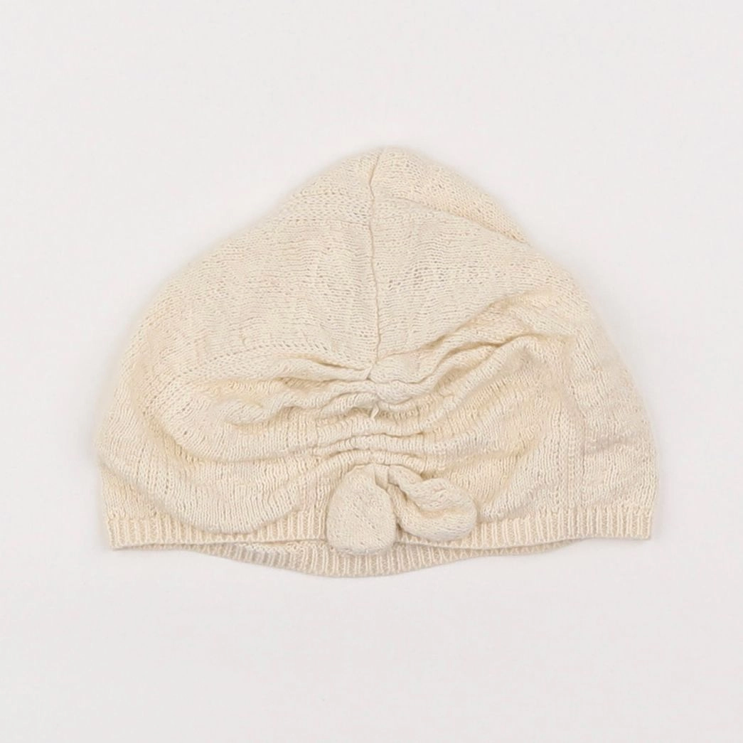 Vertbaudet - bonnet beige - 3/9 mois