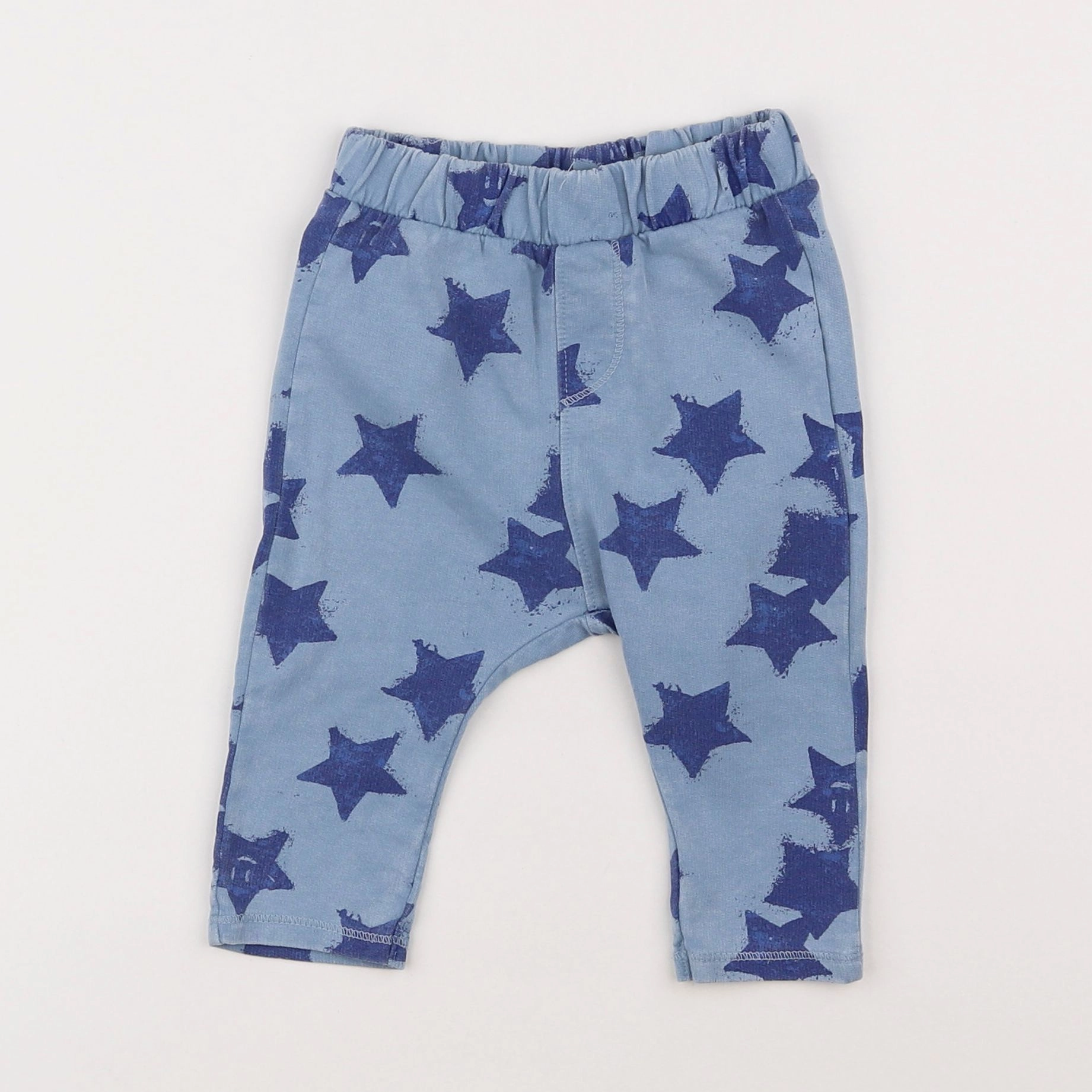 Zara - legging bleu - 6/9 mois
