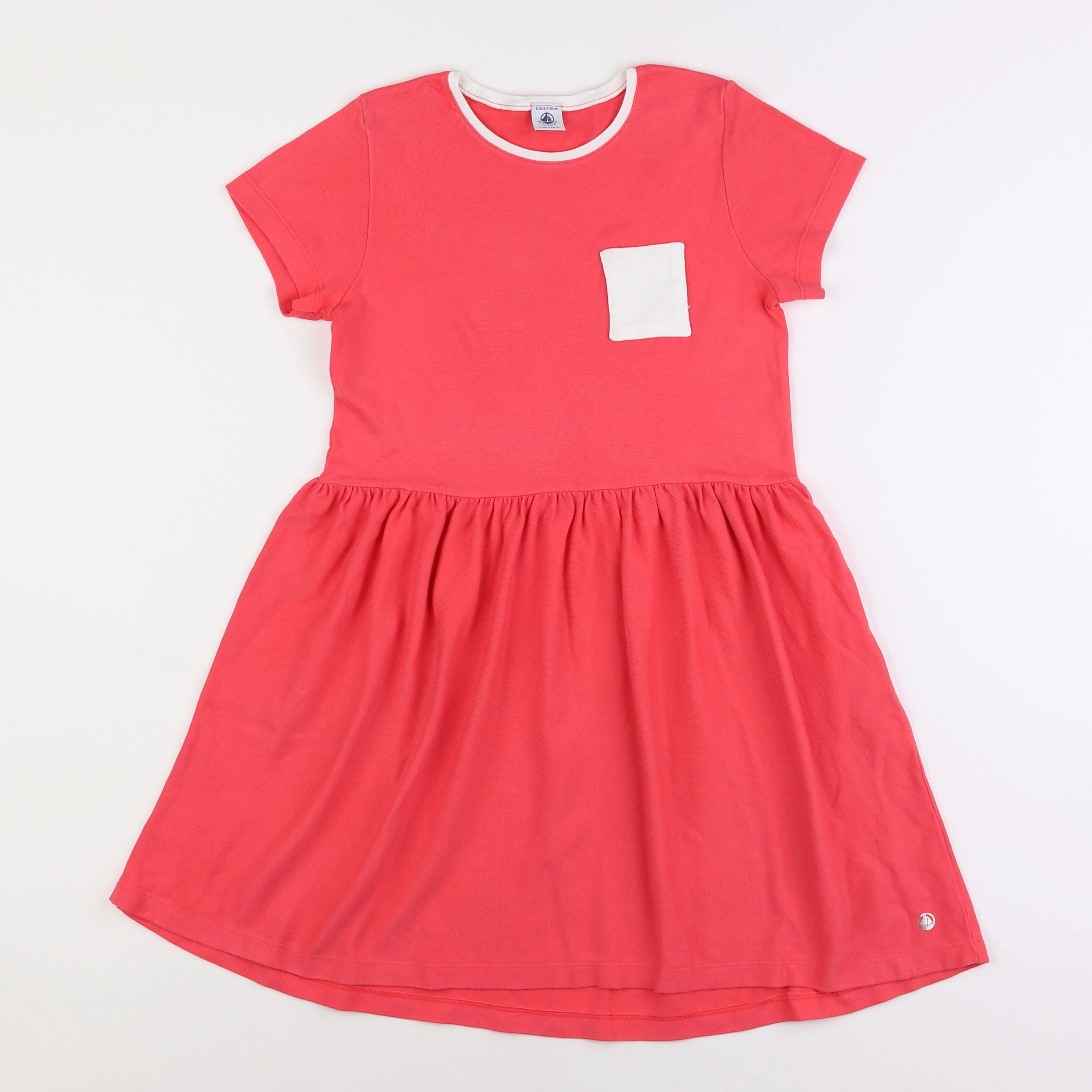 Petit Bateau - robe rose - 10 ans