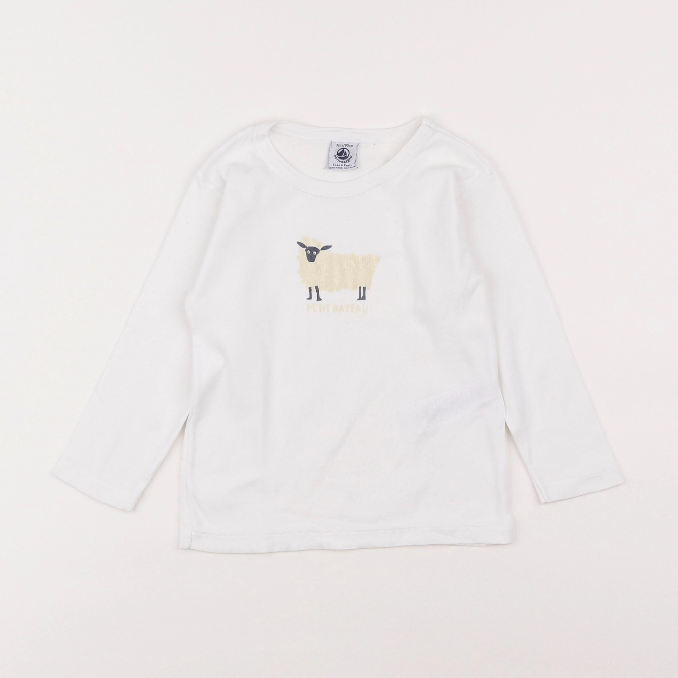 Petit Bateau - maillot de corps blanc - 3 ans