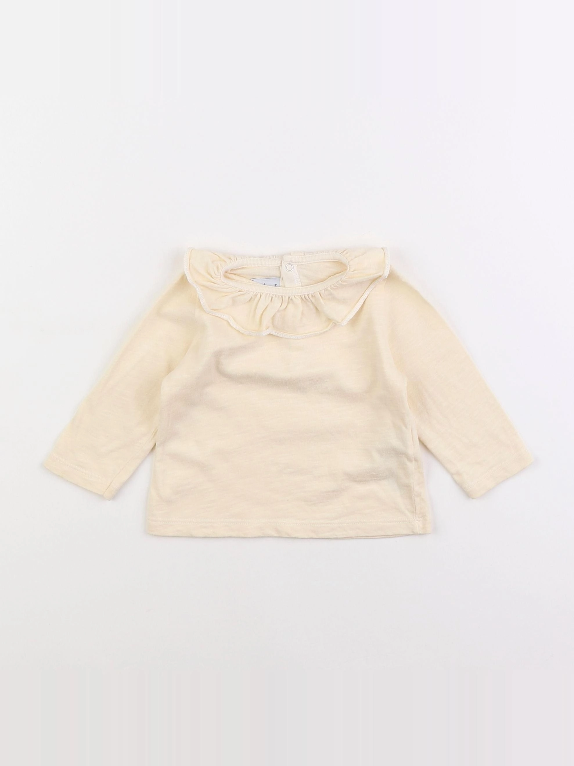 Petit Bateau - tee-shirt beige - 6 mois